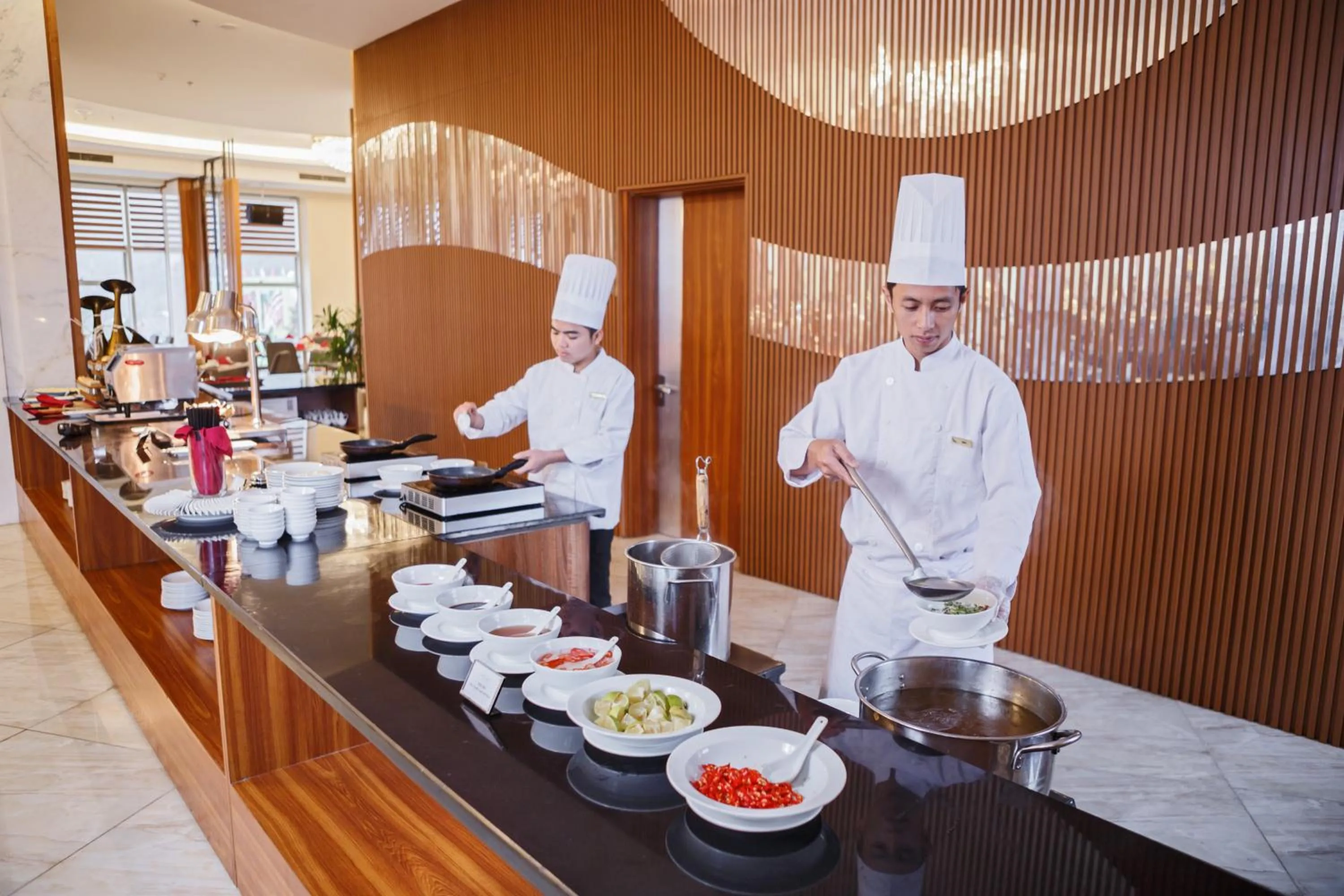 Breakfast in Muong Thanh Holiday Moc Chau Hotel