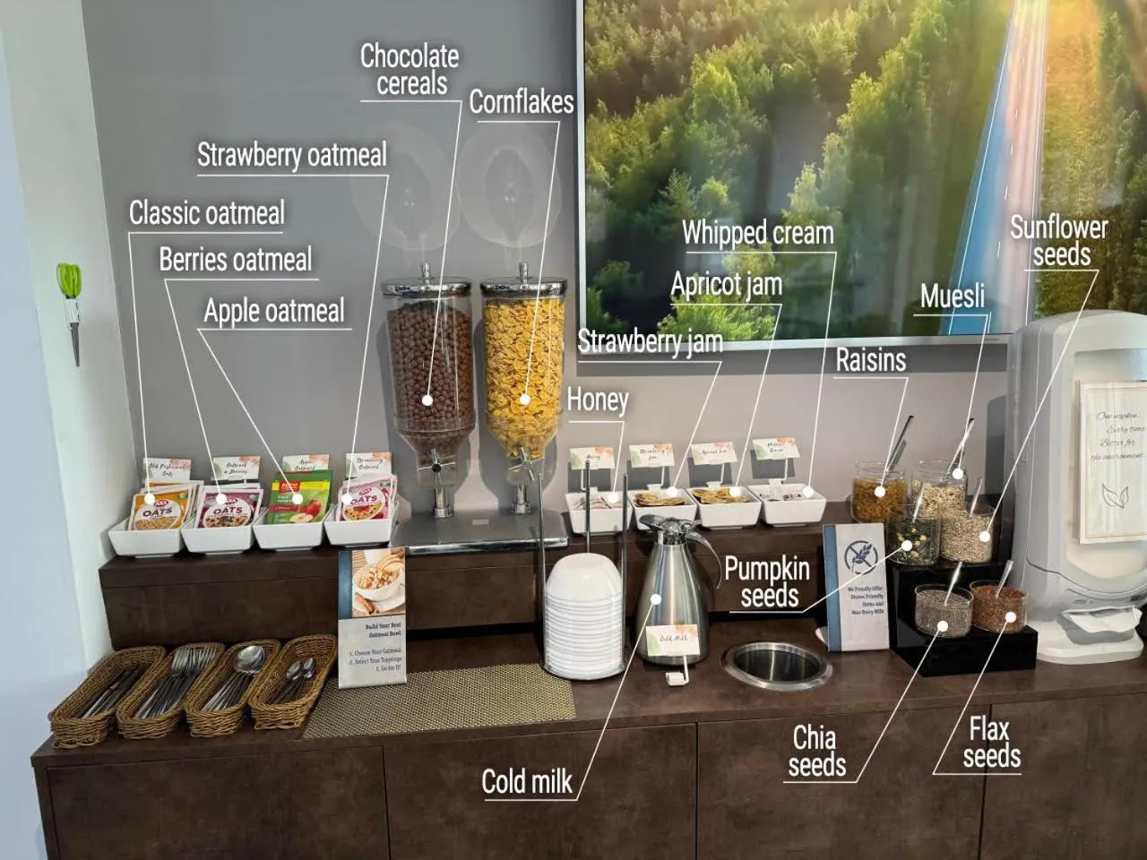 Breakfast in Thomas Albert Hotel