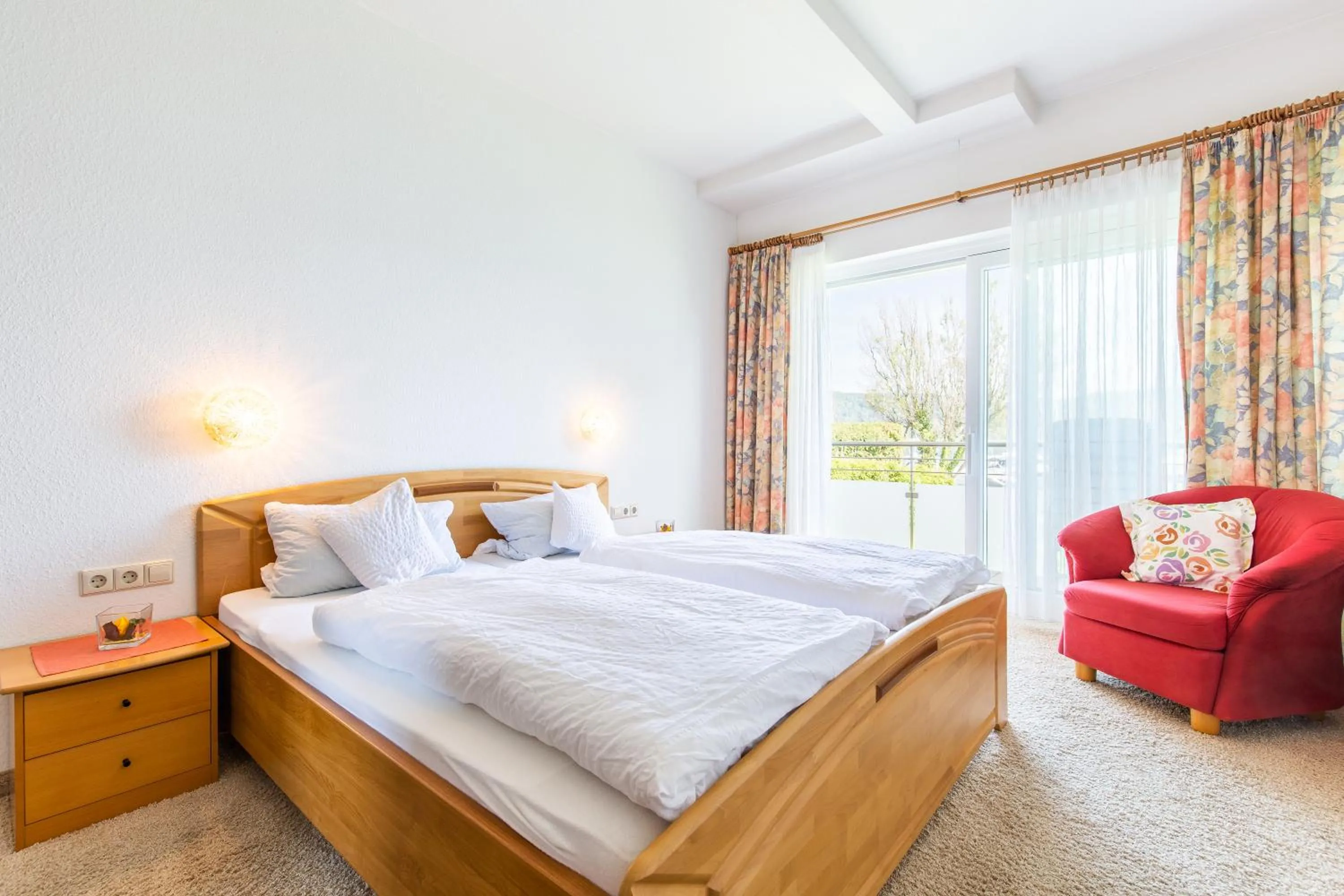 Bed in Hotel Pension Café Hasler