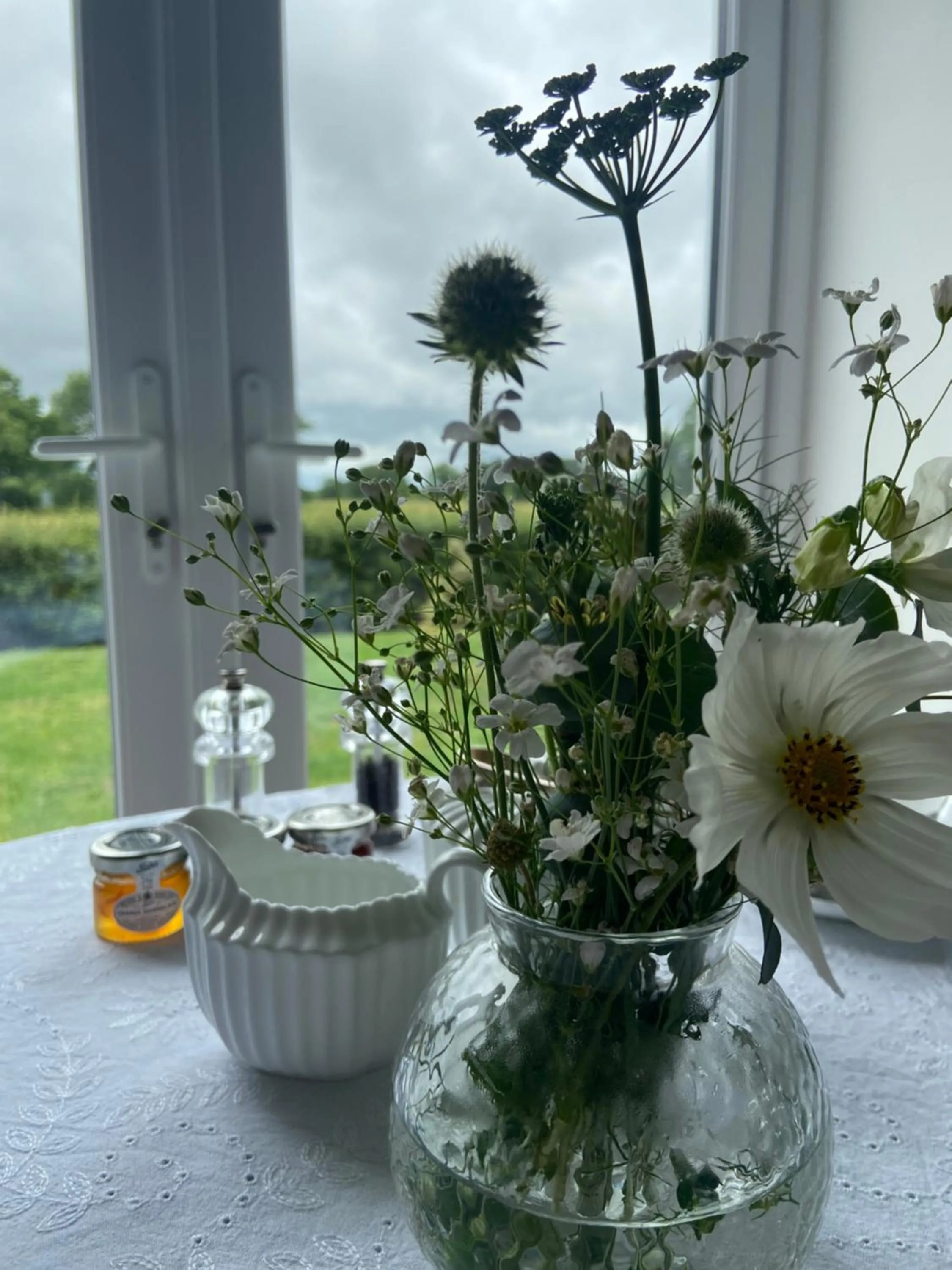 Garden view in Abbey Green Farm