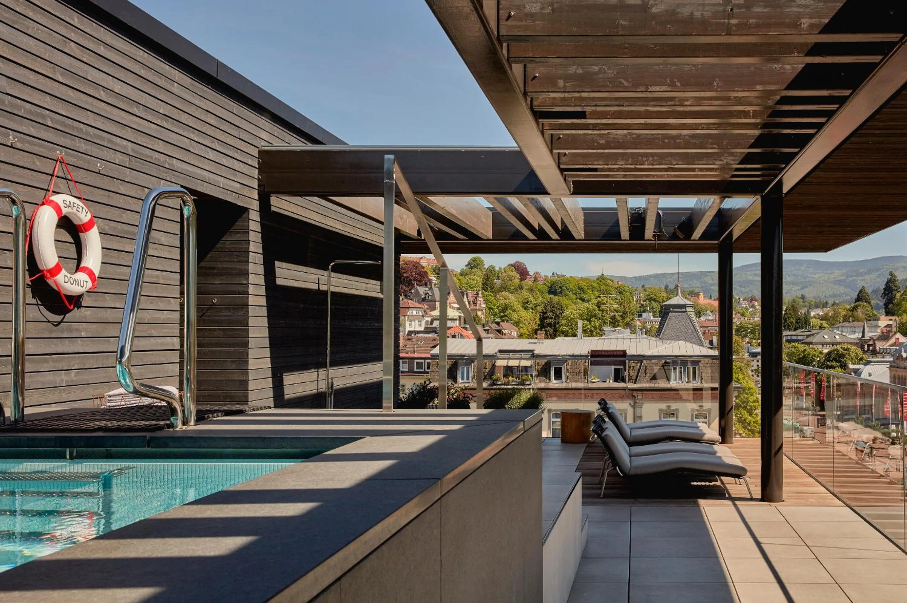 Swimming pool in Roomers Baden-Baden, Autograph Collection