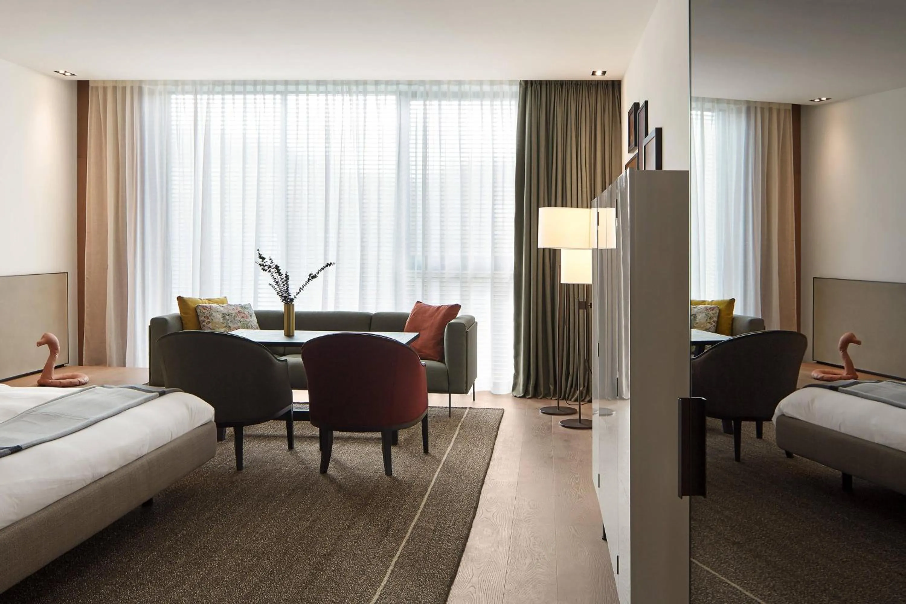 Bedroom, Bed in Roomers Baden-Baden, Autograph Collection