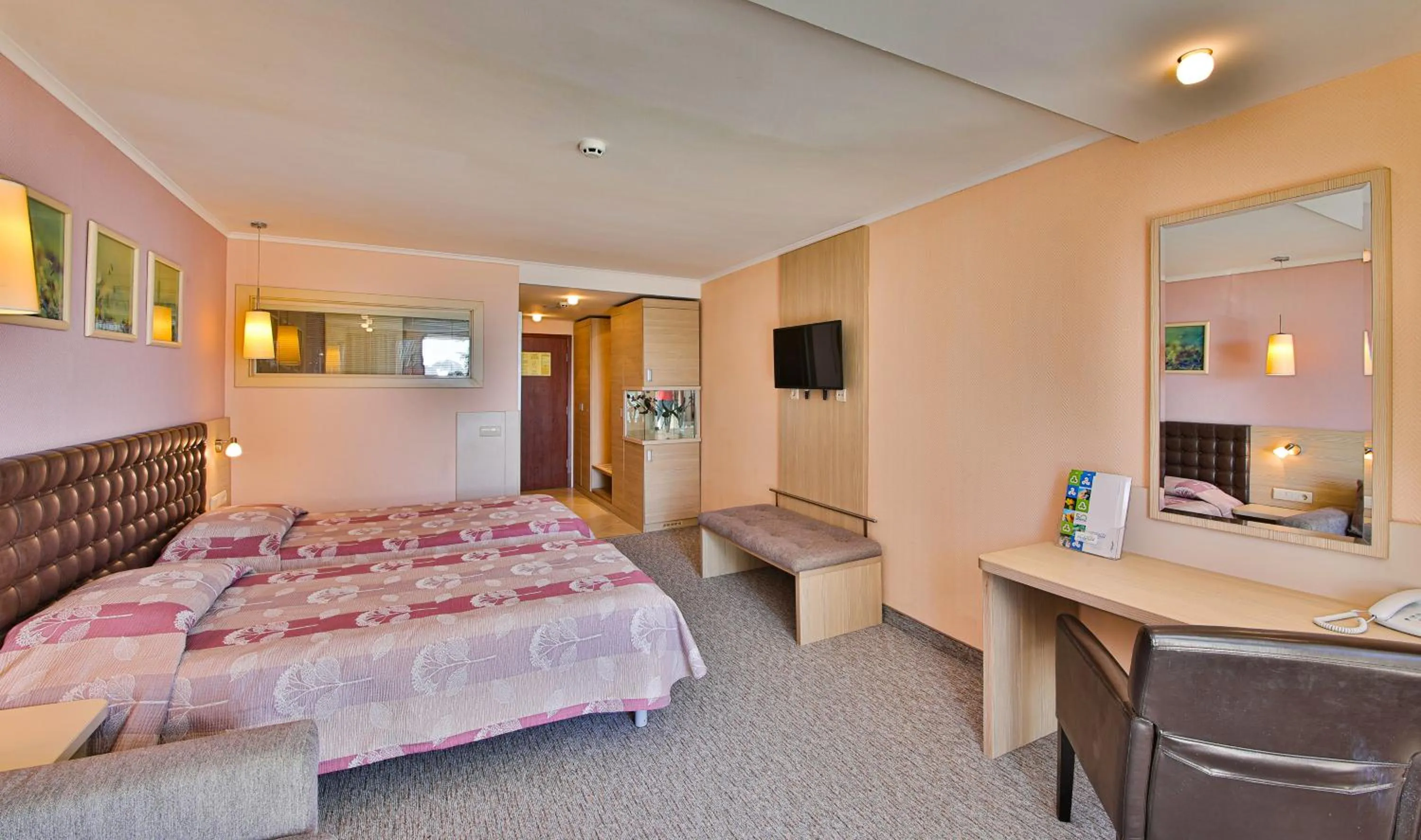 Bed in Hotel Sandy Beach