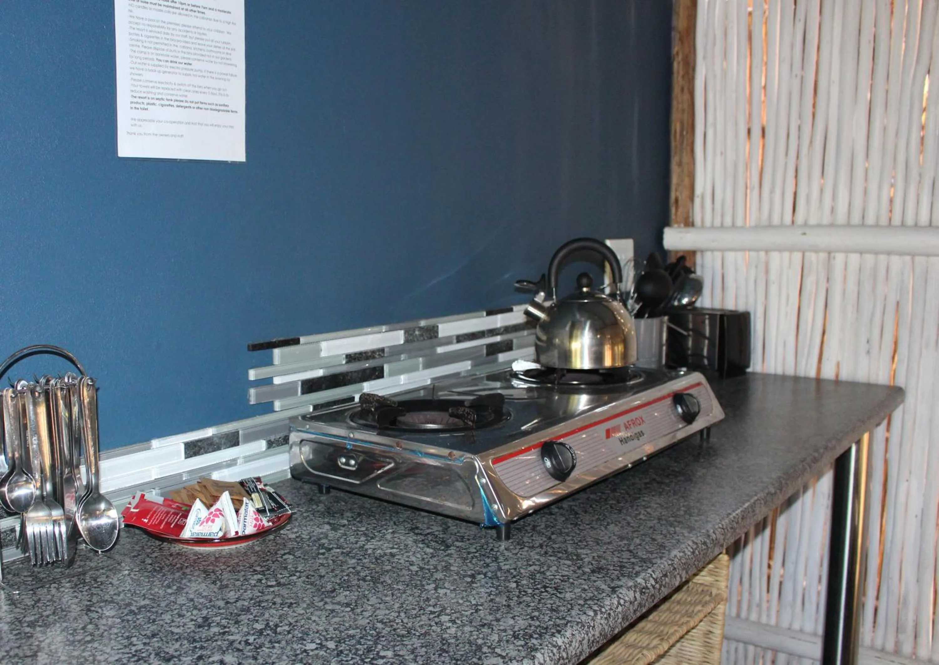 Kitchen or kitchenette in Gala Gala Eco Resort