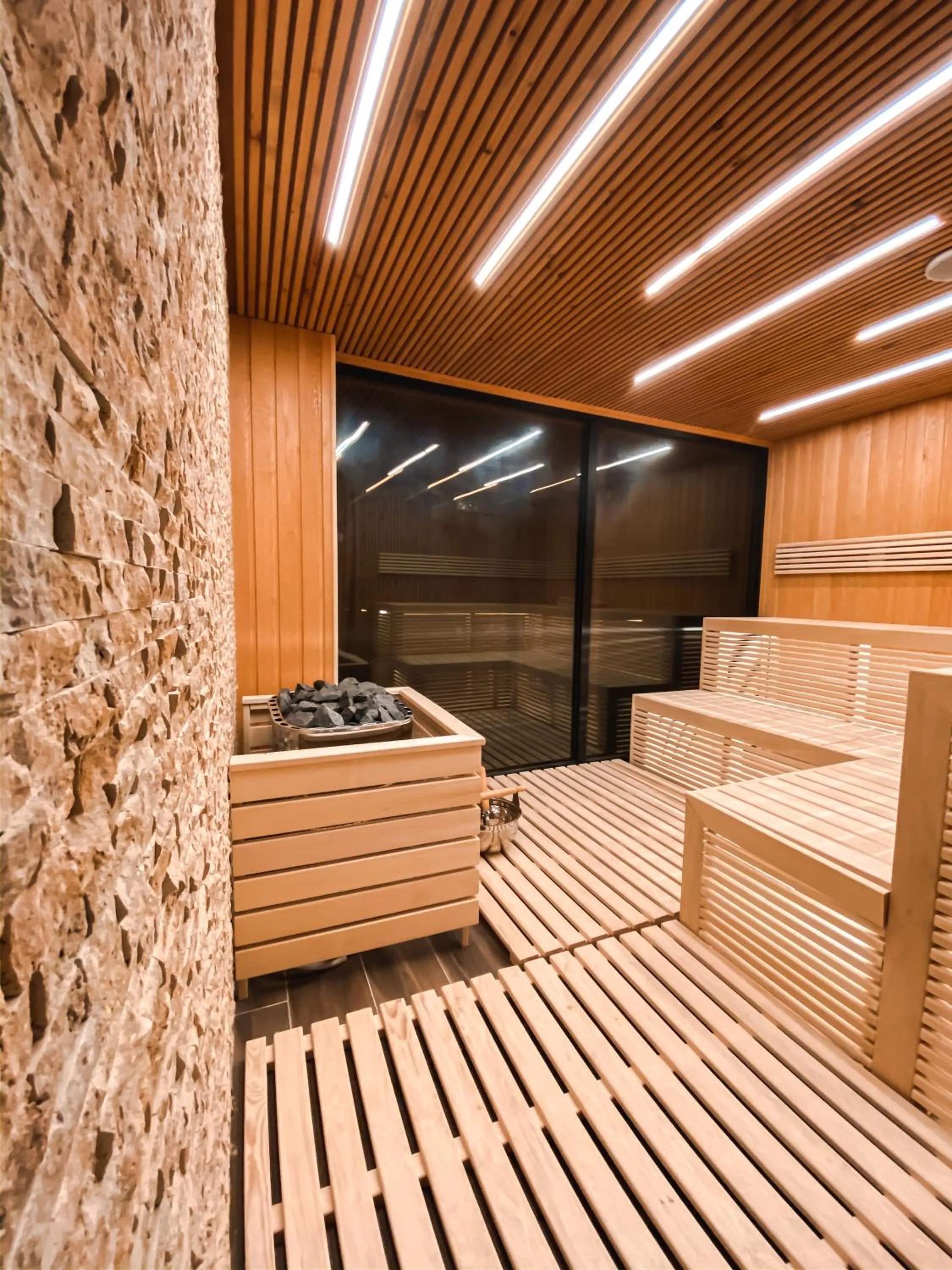 Sauna in Perelik Hotel