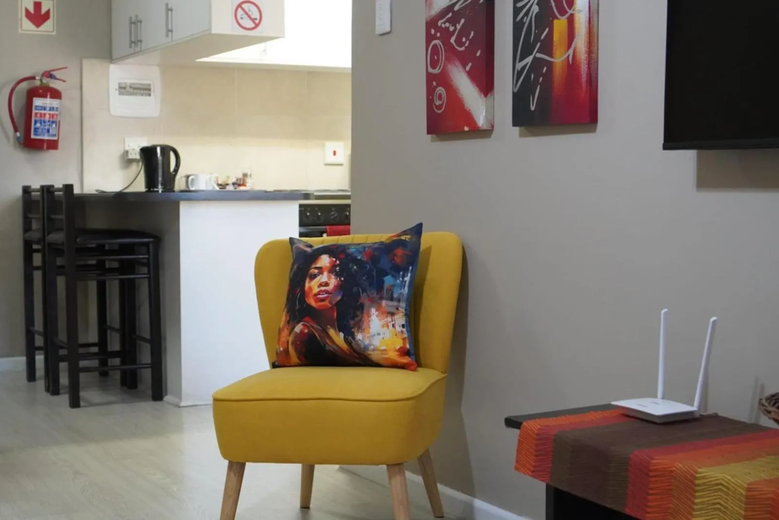 Seating area in See More Guest House