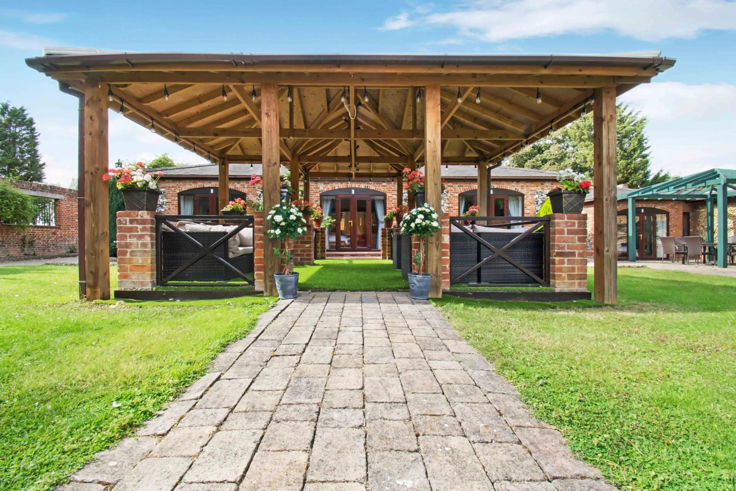 Patio in Sturmer Hall Hotel and Conference Centre