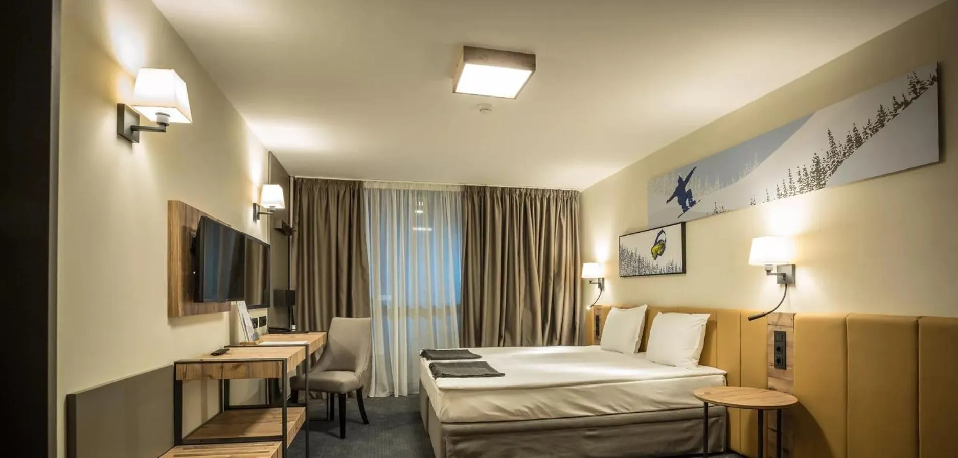 Bed in Rila Hotel Borovets