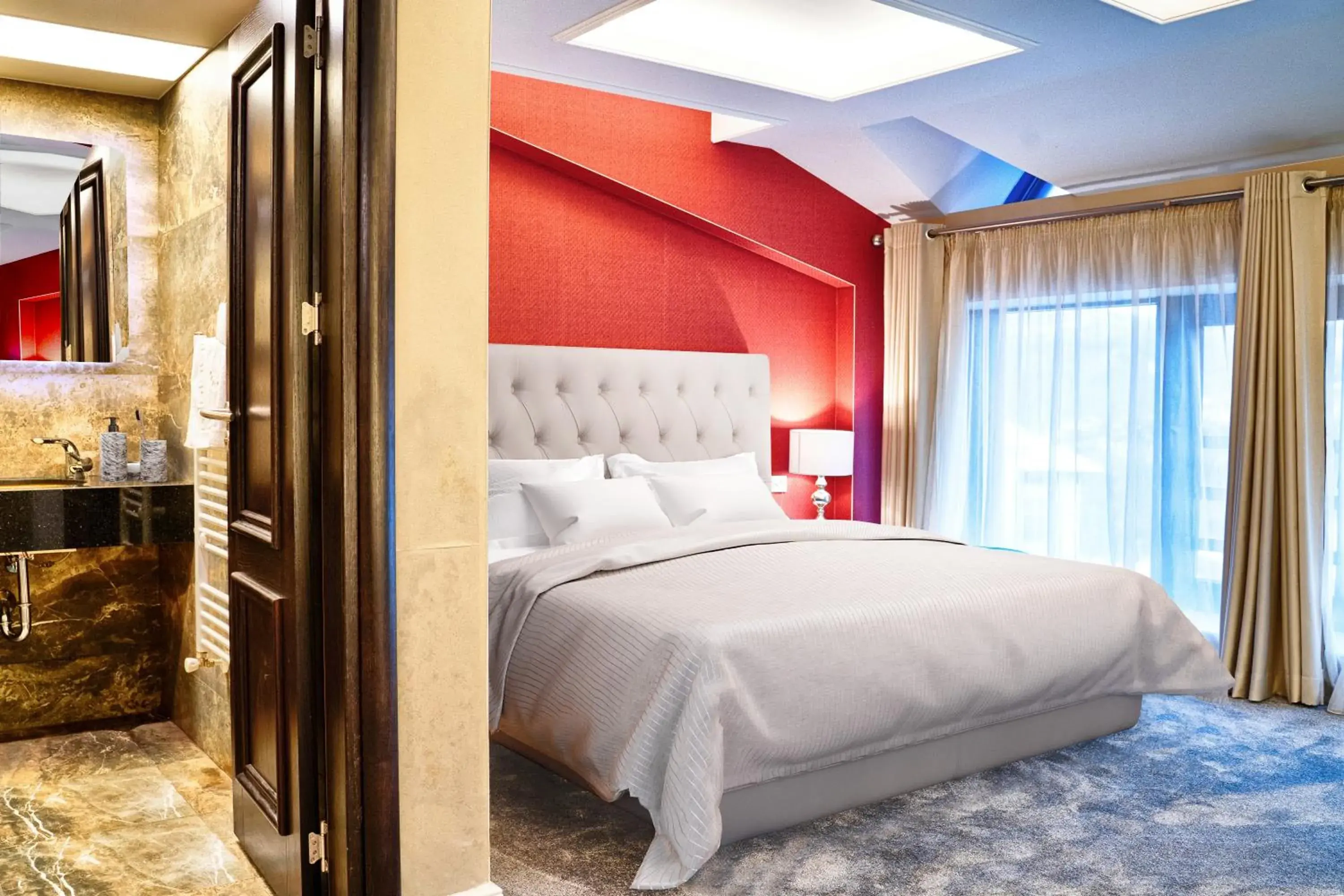 Bed in Tsarevets Boutique Hotel & SPA Bed in Tsarevets Boutique Hotel & SPA