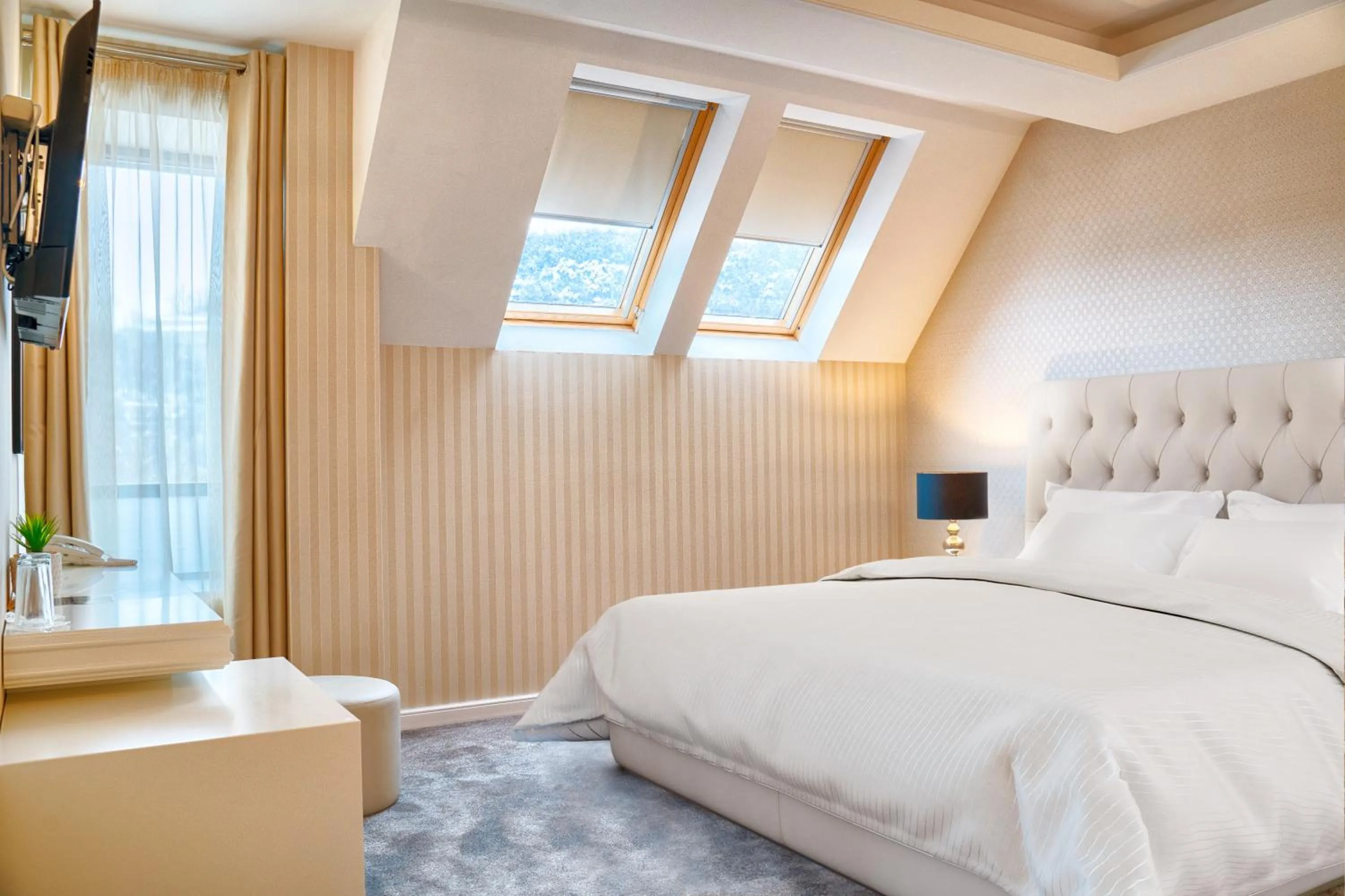 Bed in Tsarevets Boutique Hotel & SPA