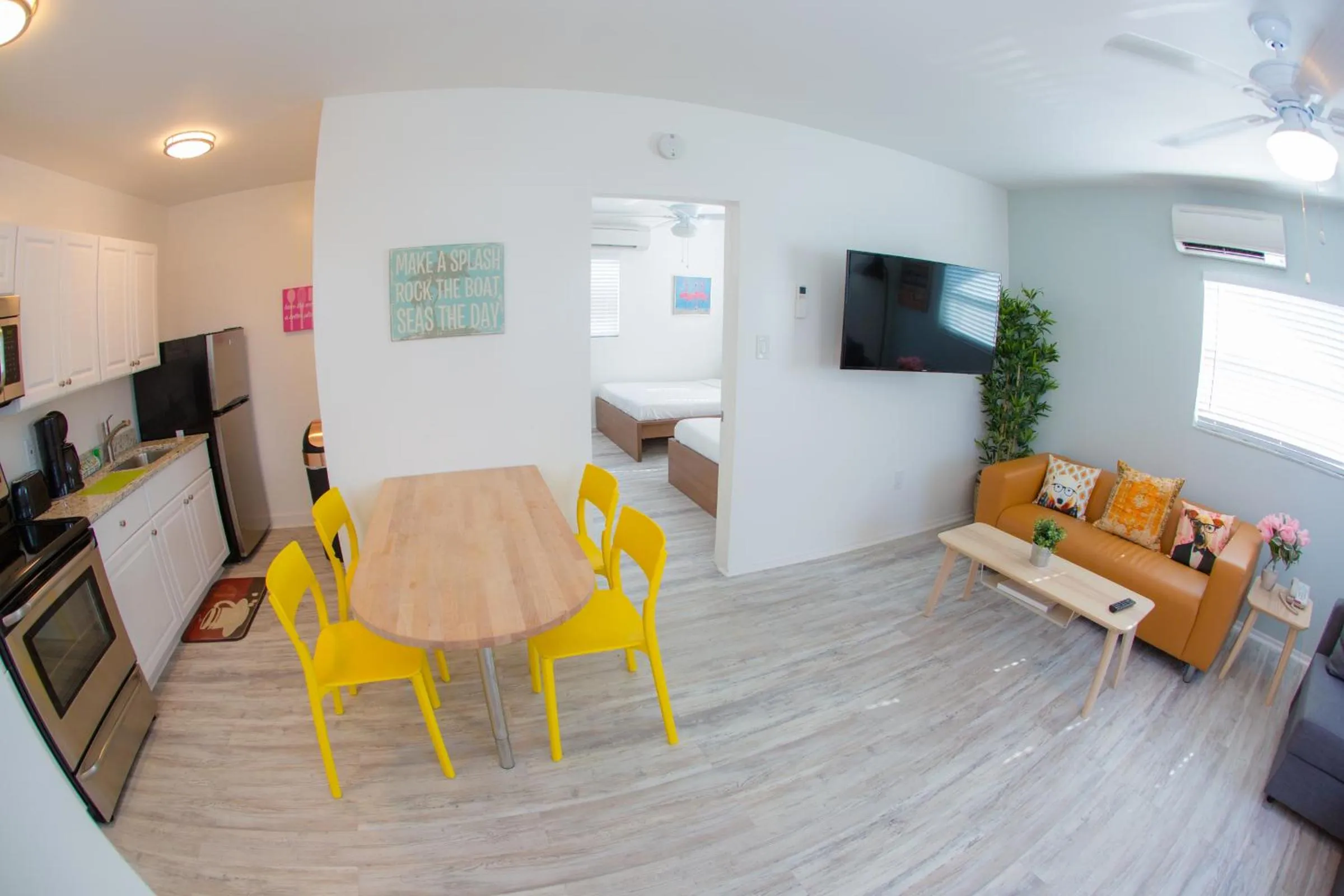 Living room in St. Pete Beach Suites