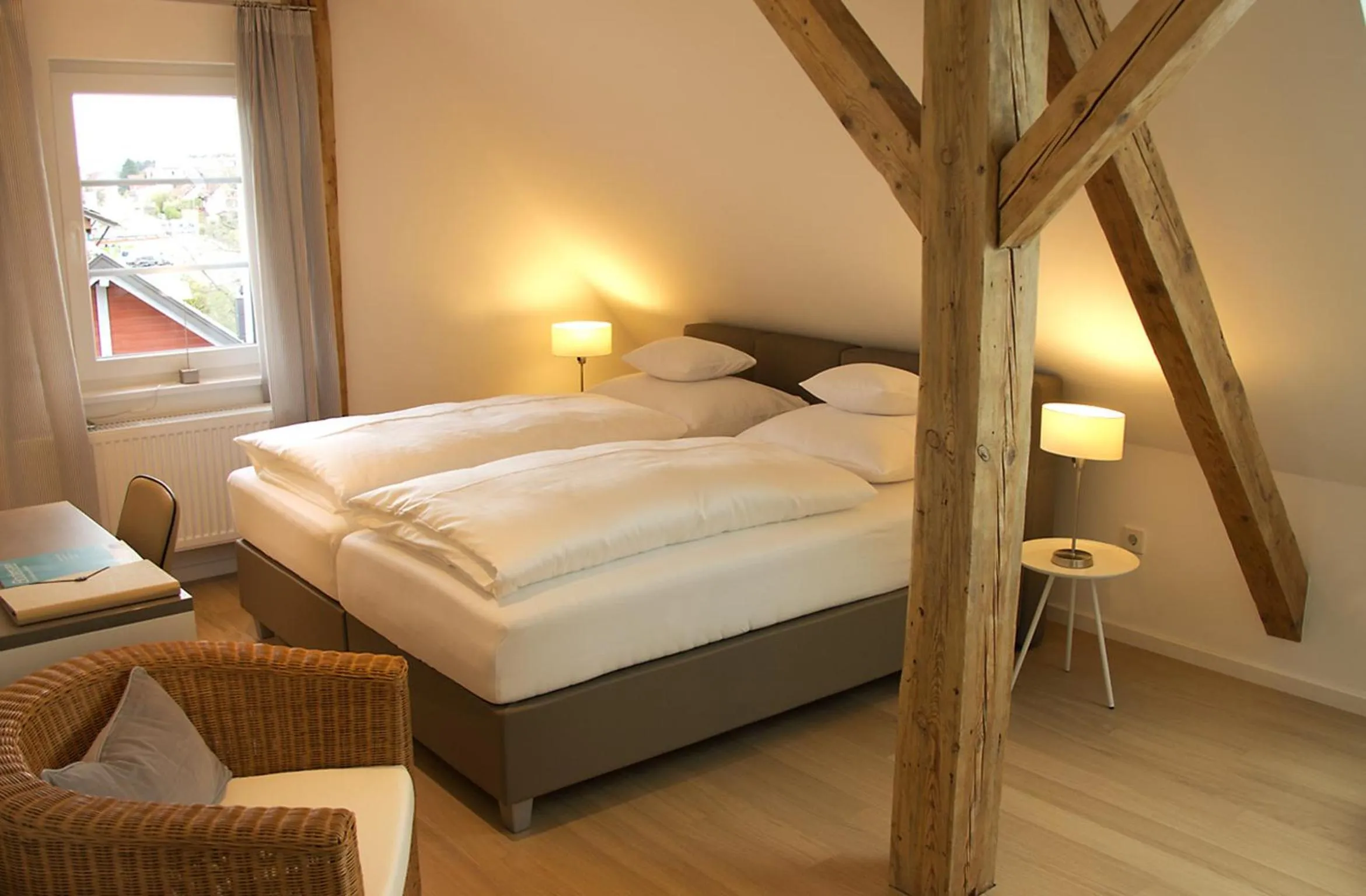 Photo of the whole room, Bed in Landhotel Adler