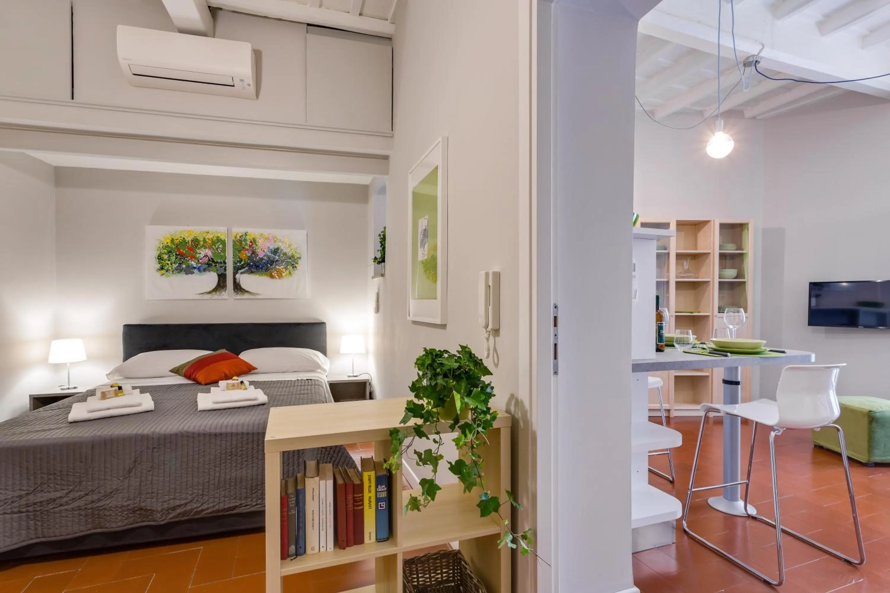 Living room, Bed in Rome as you feel - Grotta Pinta apartments