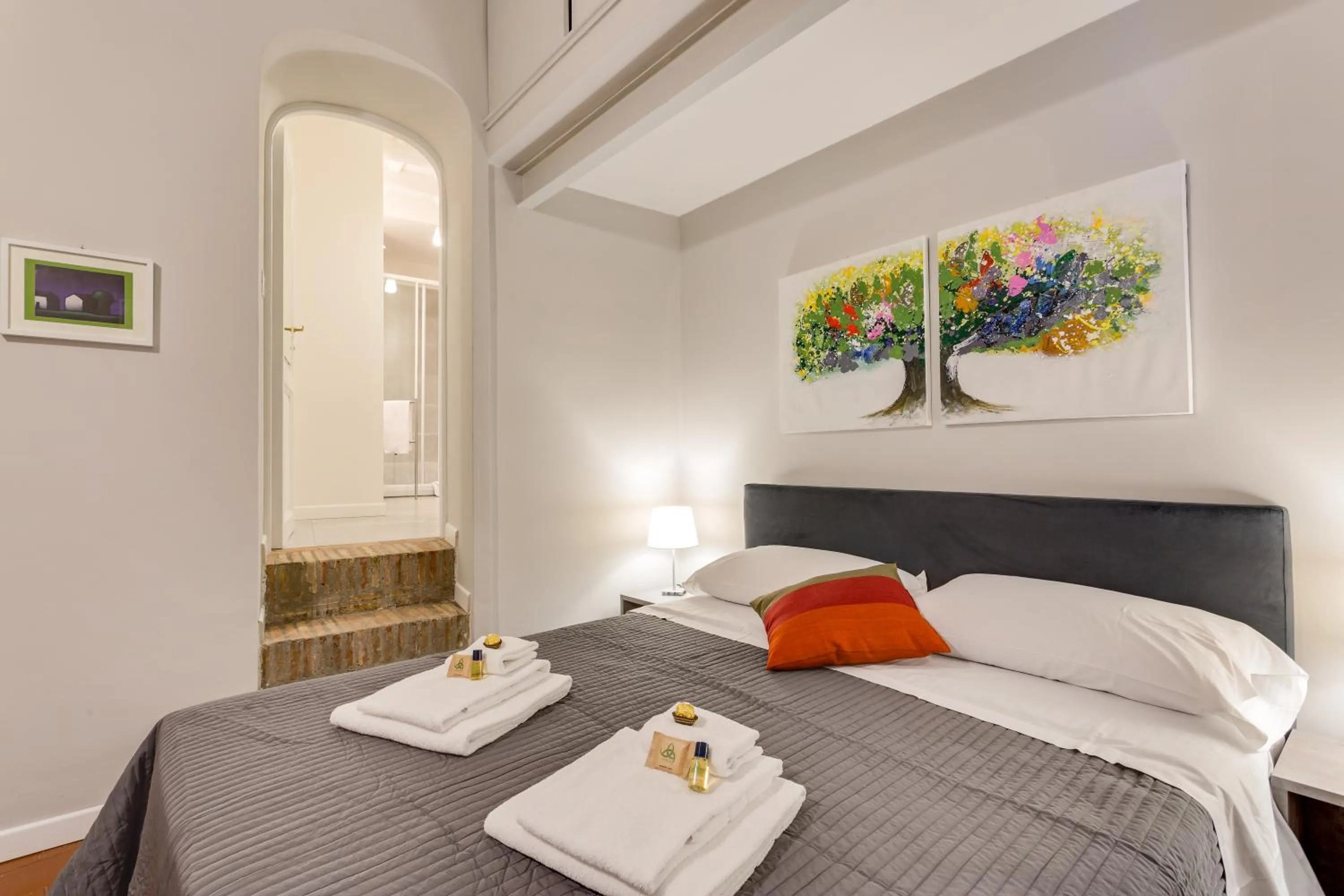 Bedroom, Bed in Rome as you feel - Grotta Pinta apartments