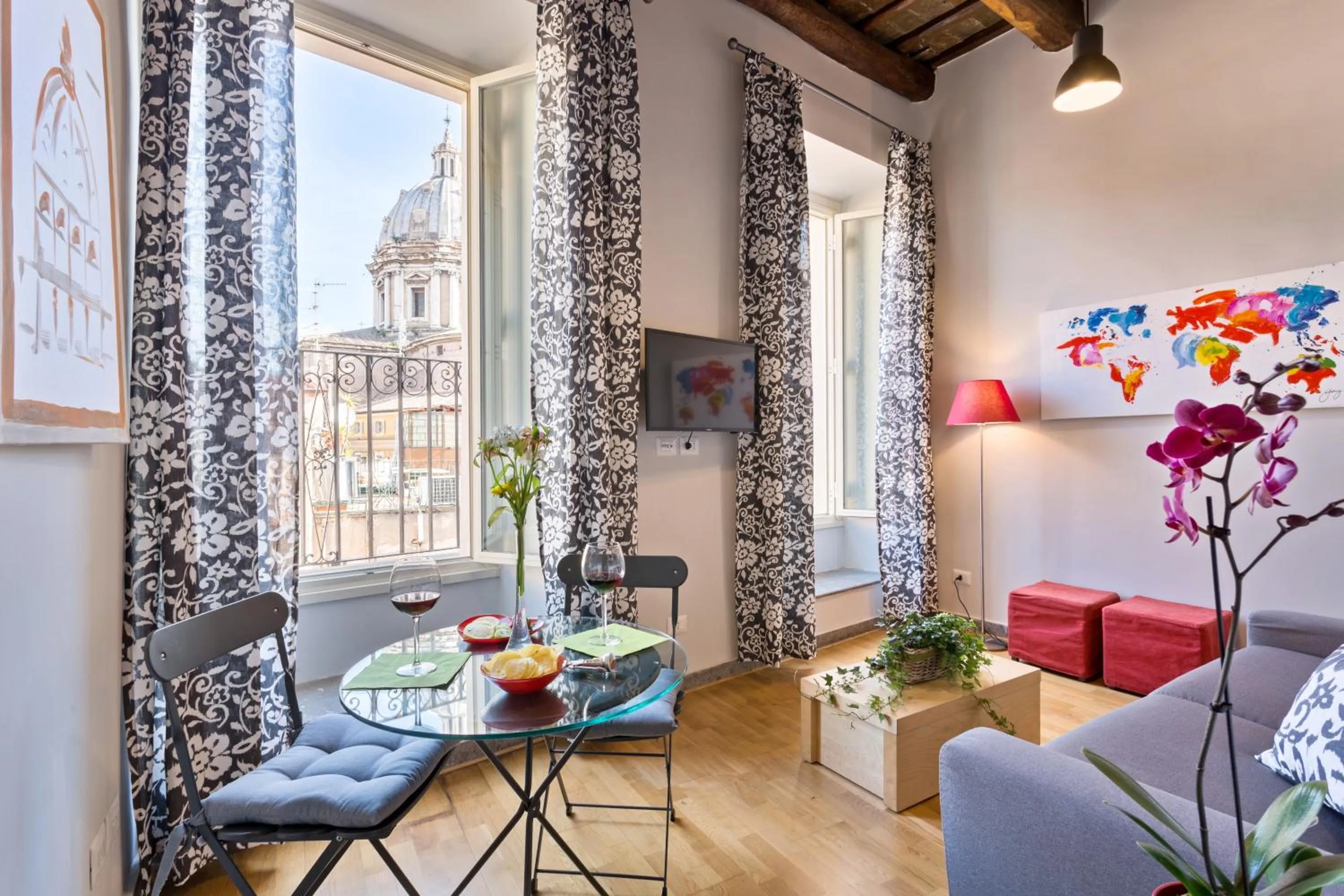 Living room in Rome as you feel - Grotta Pinta apartments