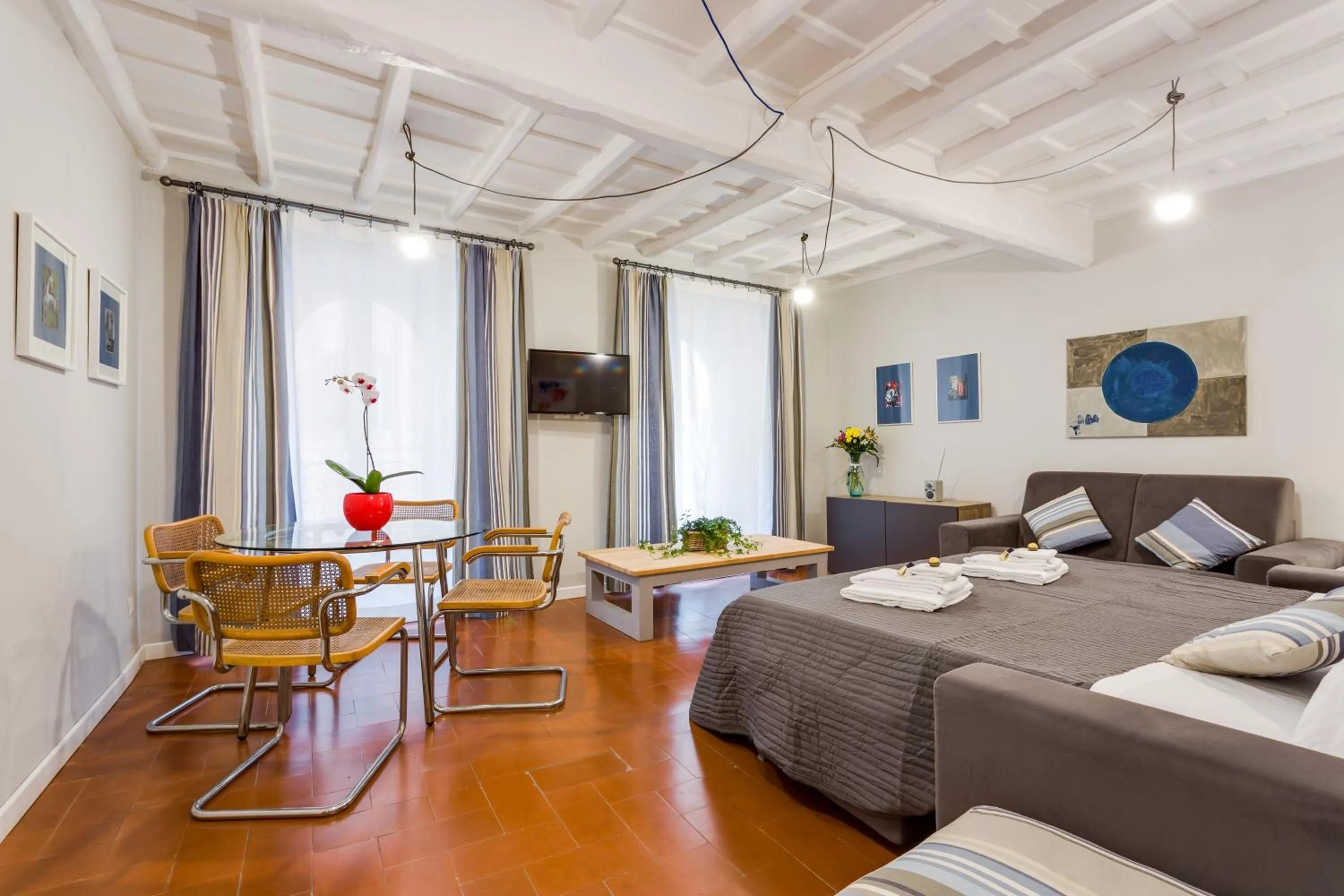 Living room, Bed in Rome as you feel - Grotta Pinta apartments