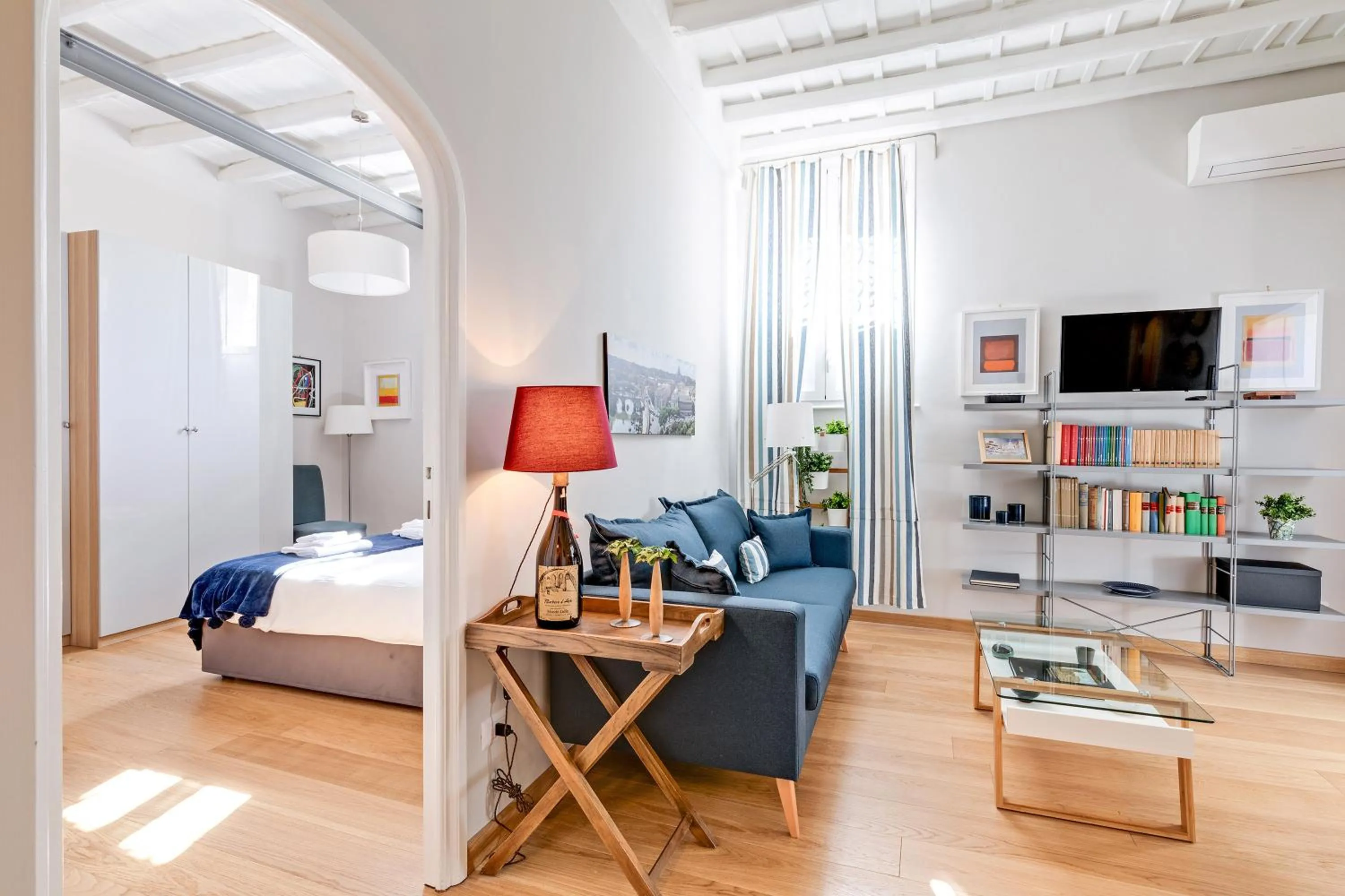Living room, Bed in Rome as you feel - Grotta Pinta apartments
