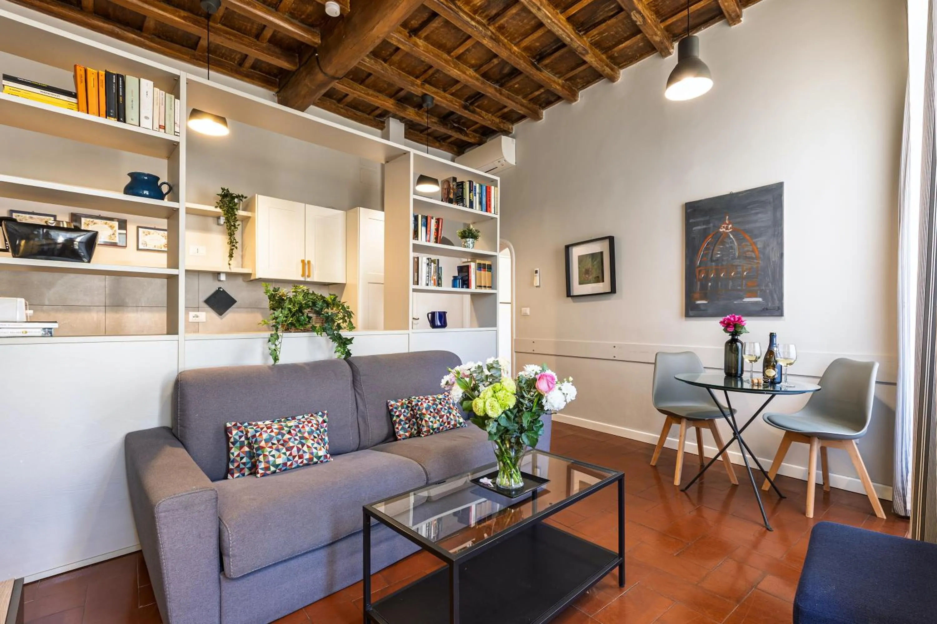 Living room in Rome as you feel - Grotta Pinta apartments