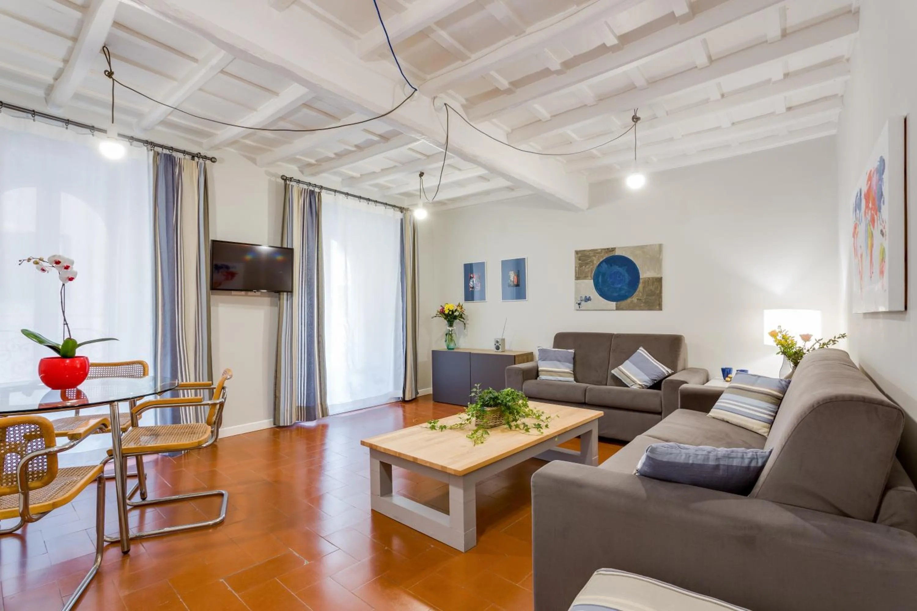 Living room in Rome as you feel - Grotta Pinta apartments