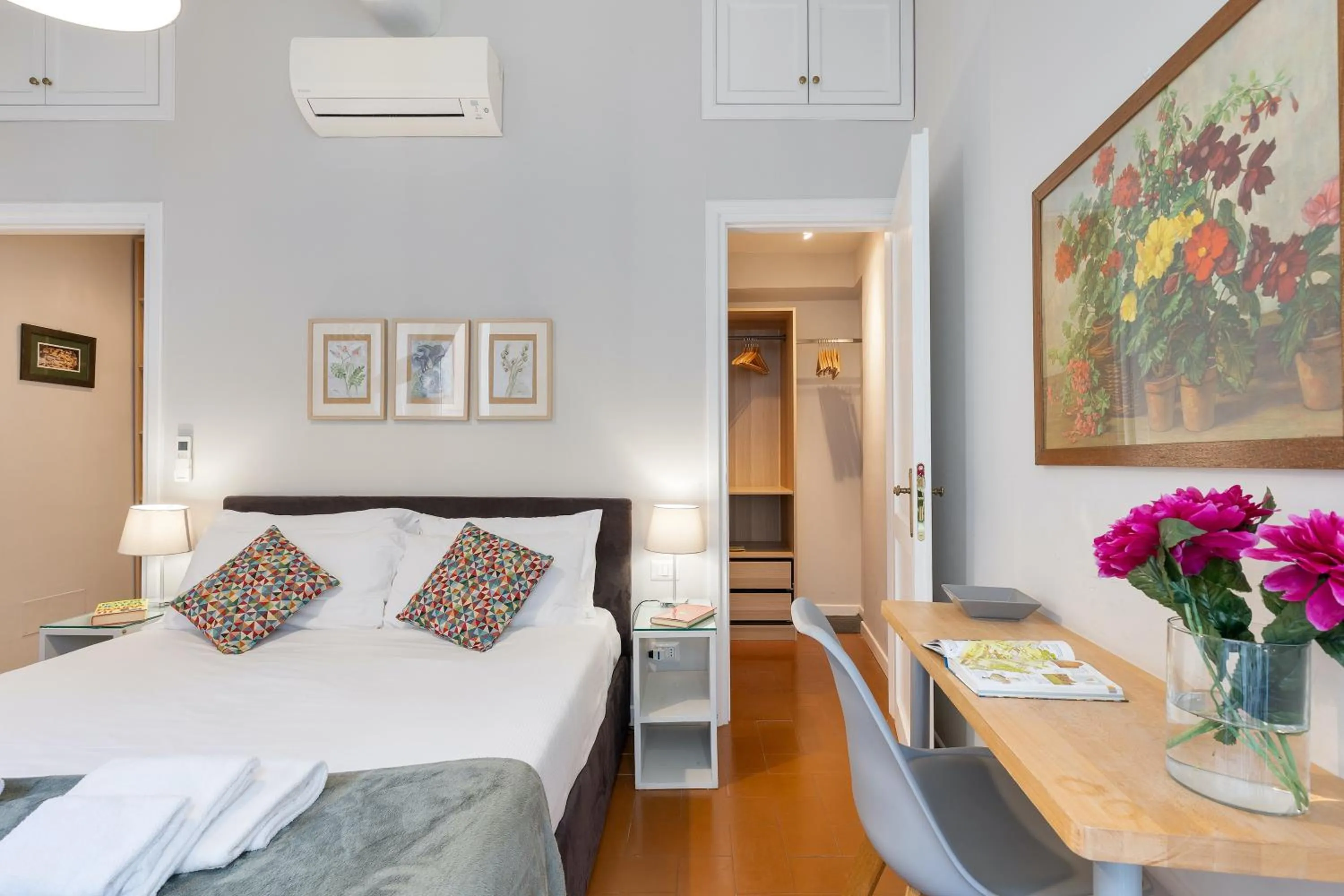 Bedroom, Bed in Rome as you feel - Grotta Pinta apartments
