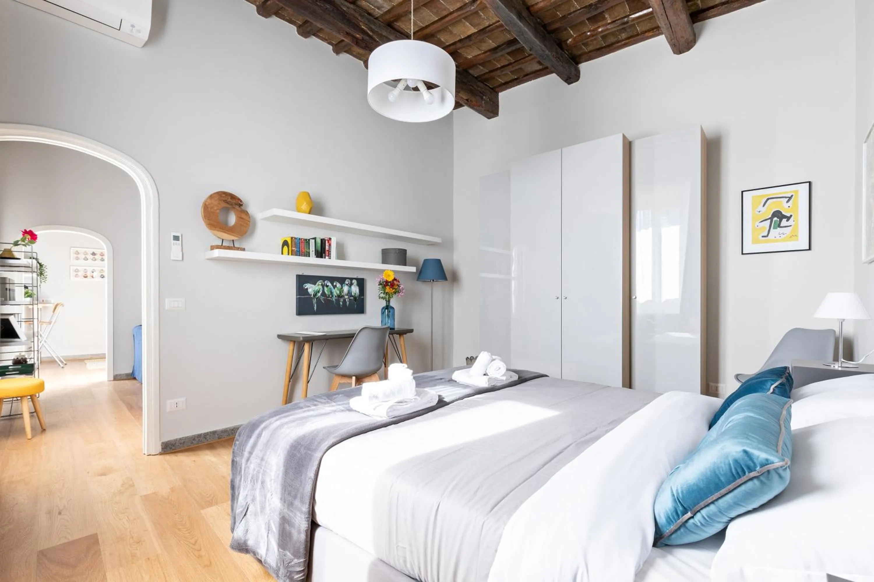 Bedroom, Bed in Rome as you feel - Grotta Pinta apartments