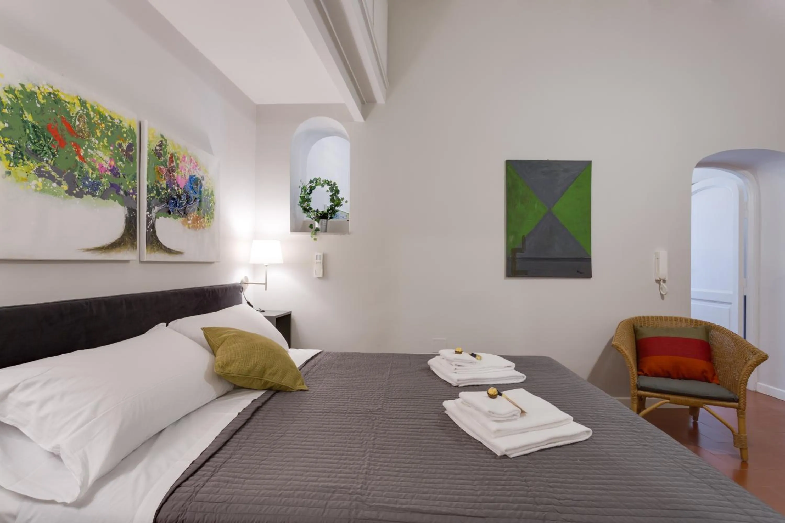 Bedroom, Bed in Rome as you feel - Grotta Pinta apartments