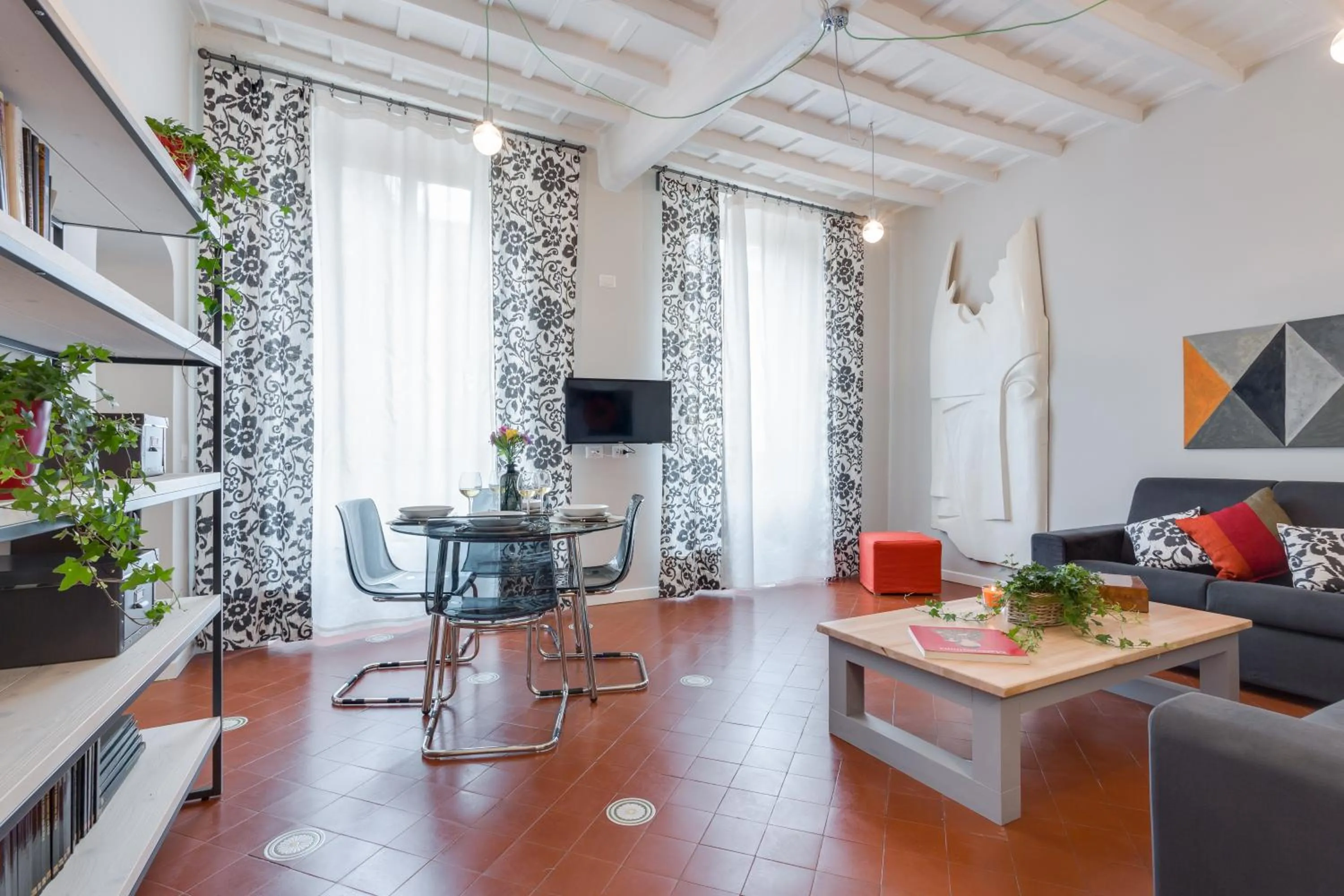 Living room in Rome as you feel - Grotta Pinta apartments