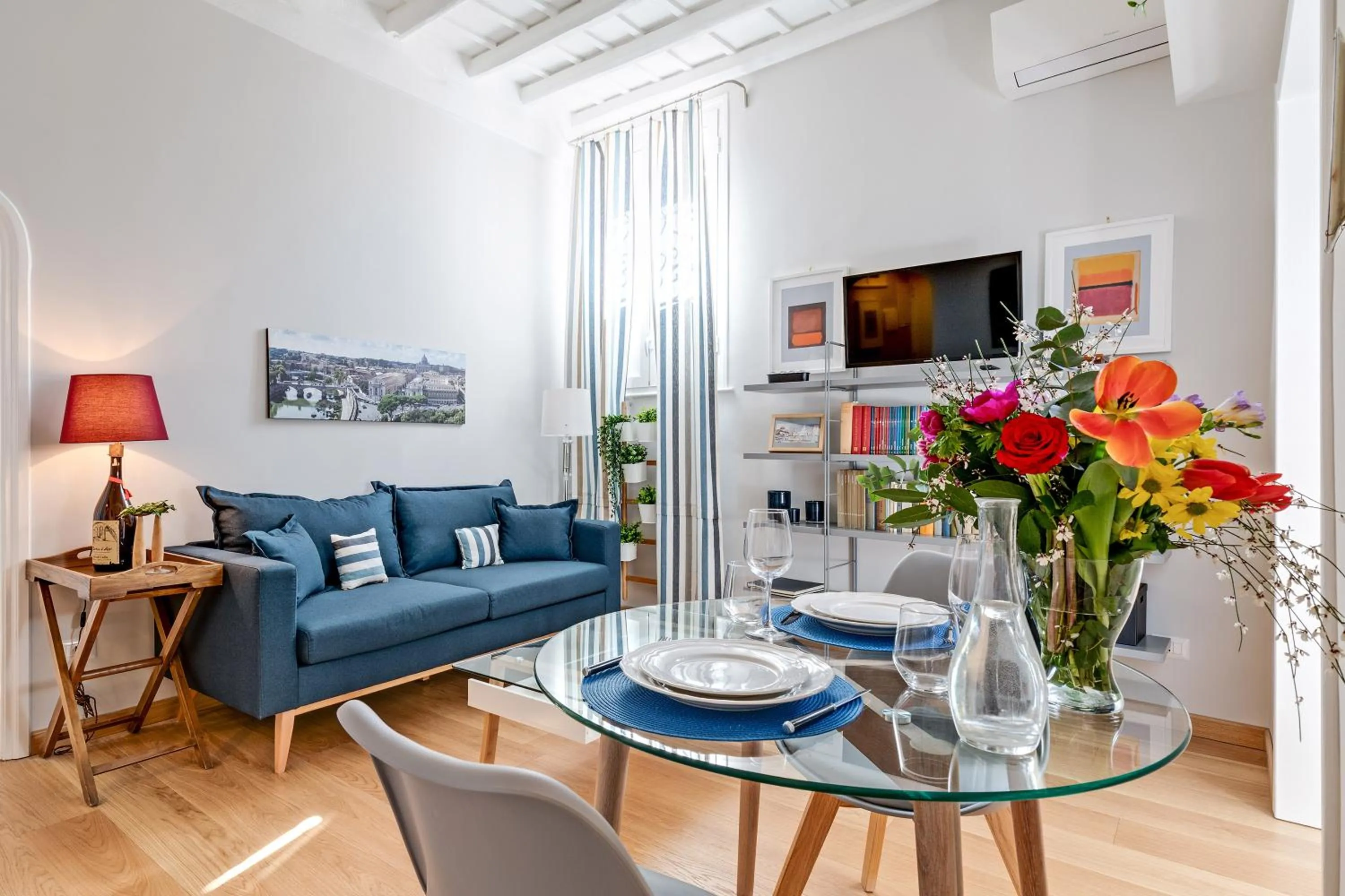 Living room in Rome as you feel - Grotta Pinta apartments