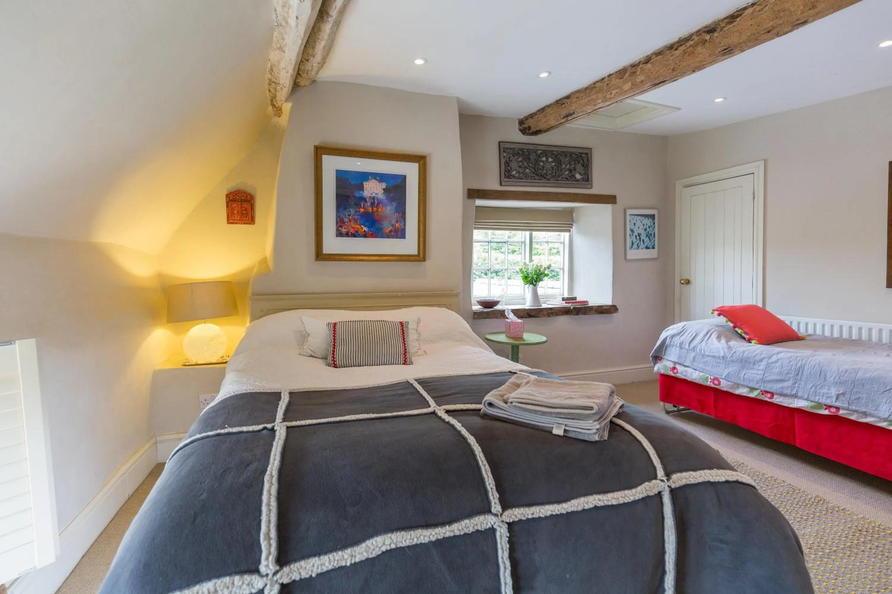Bed in Church End Cottage