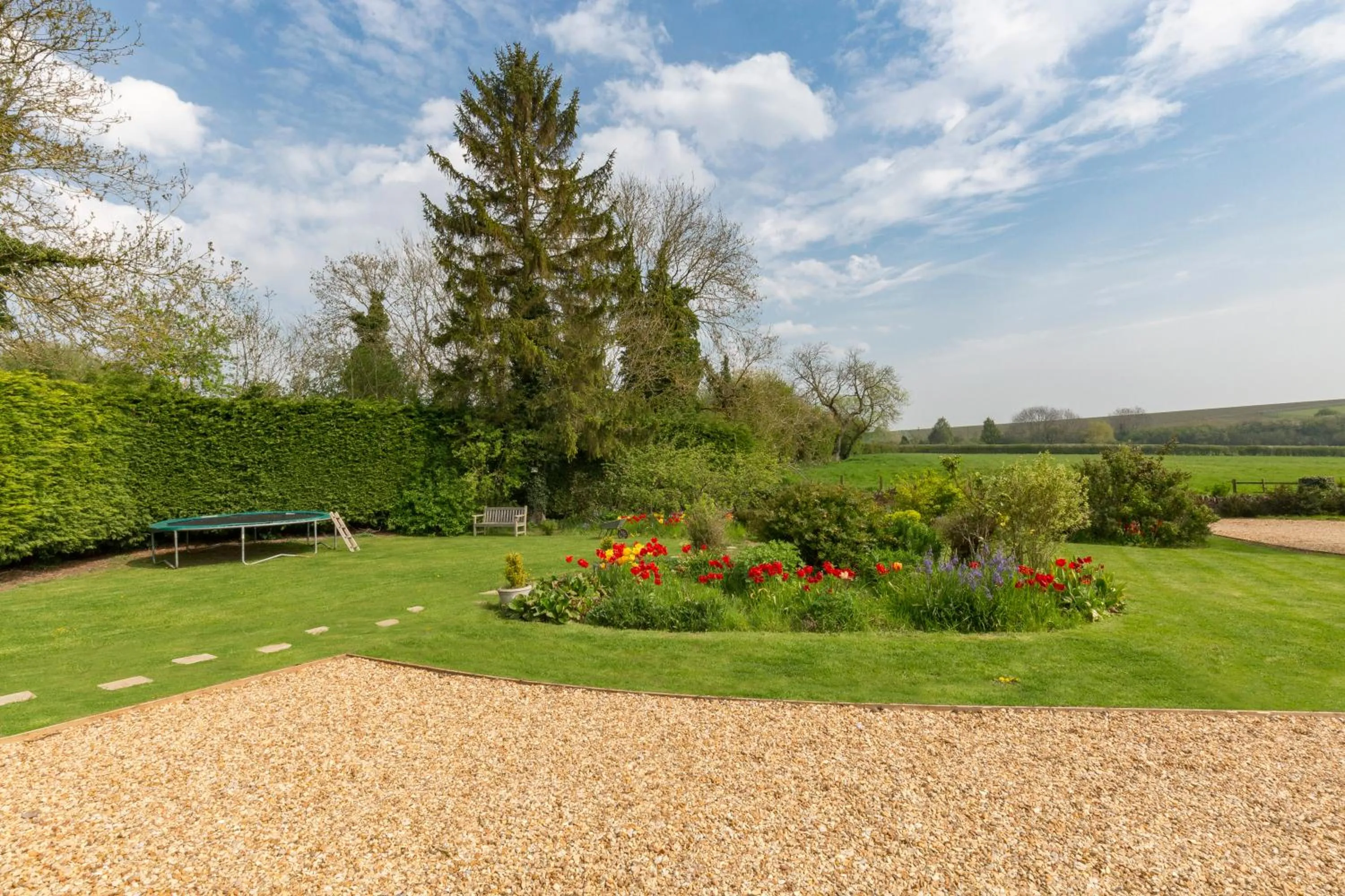Garden in Church End Cottage