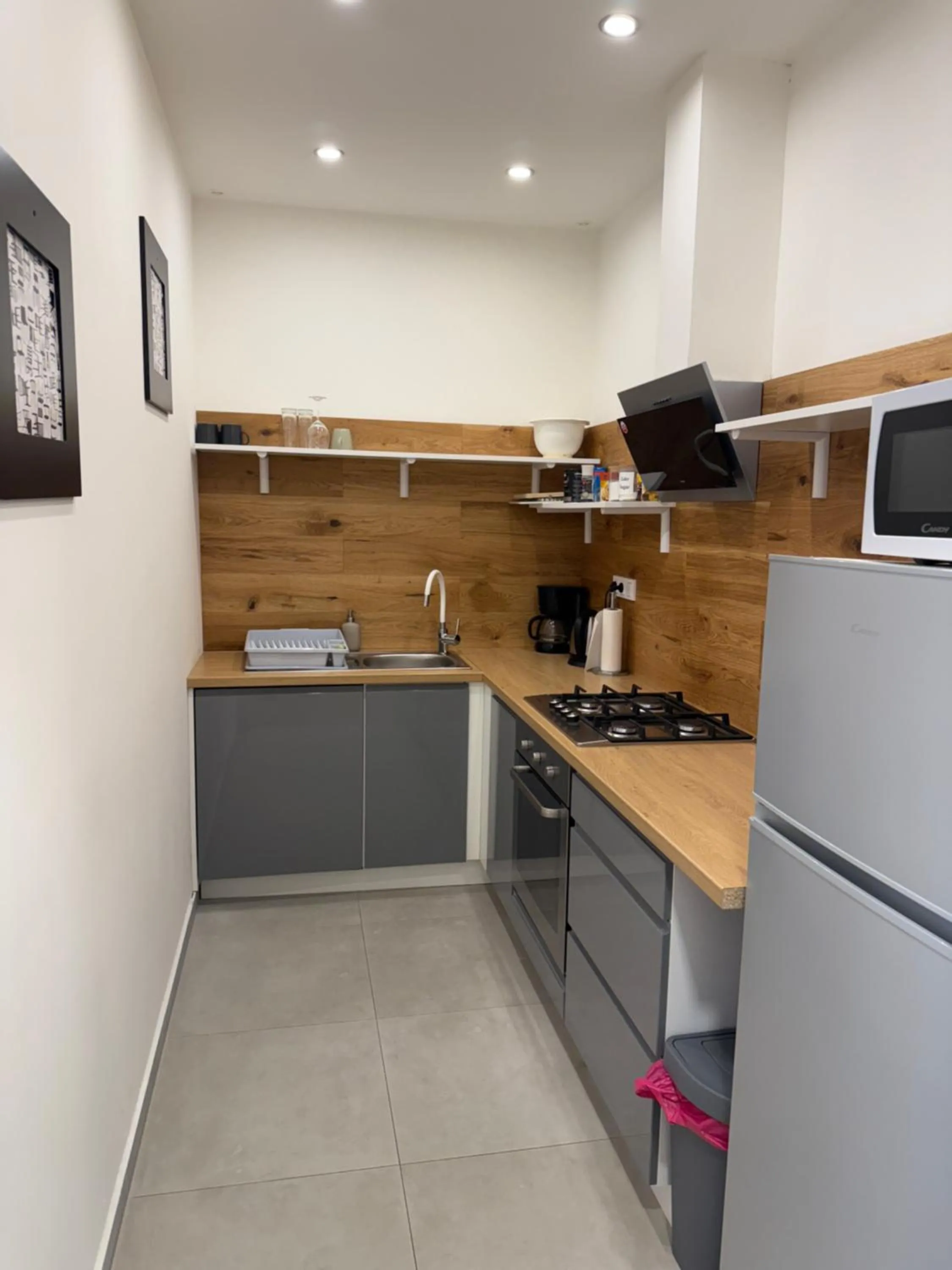 Communal kitchen in Pension SKLEP