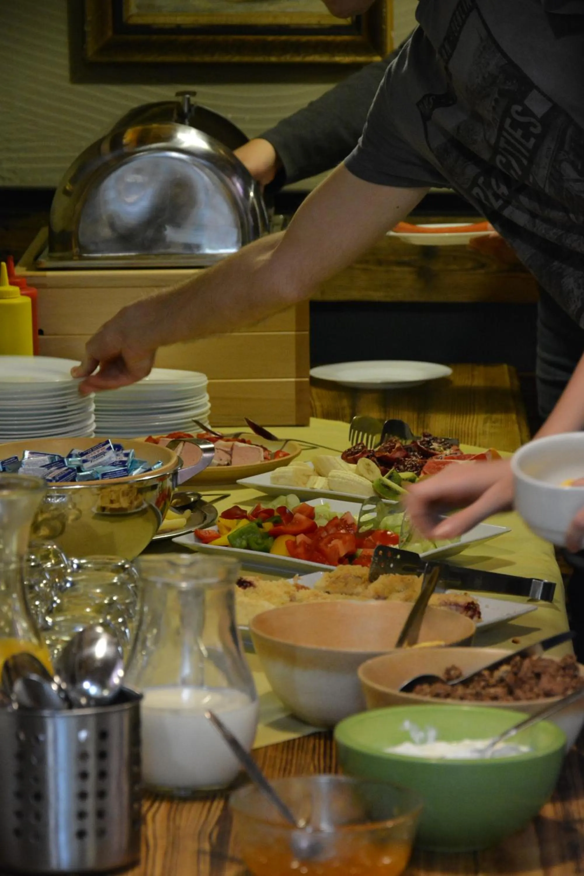 Buffet breakfast in Pension SKLEP