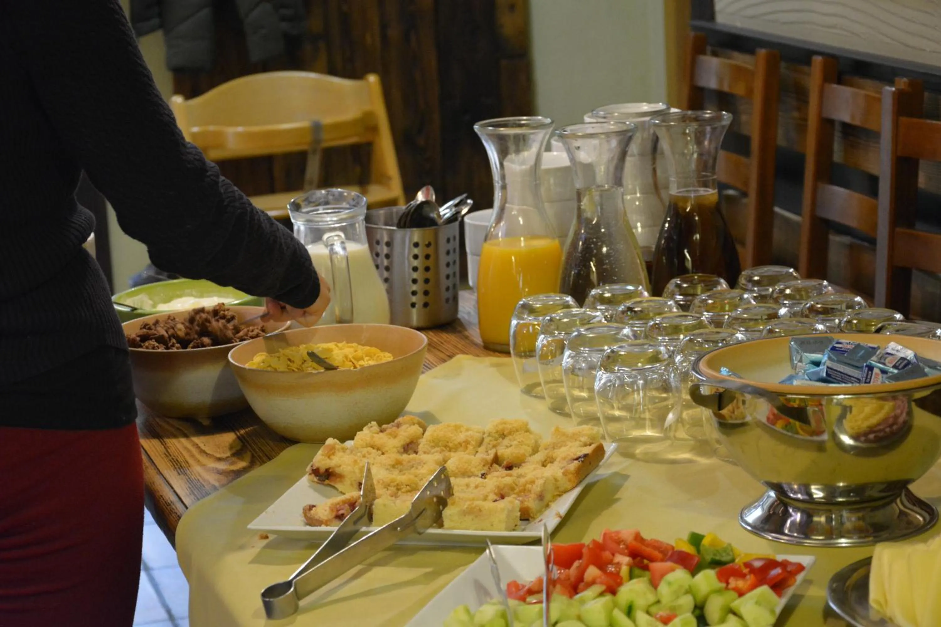 Buffet breakfast in Pension SKLEP