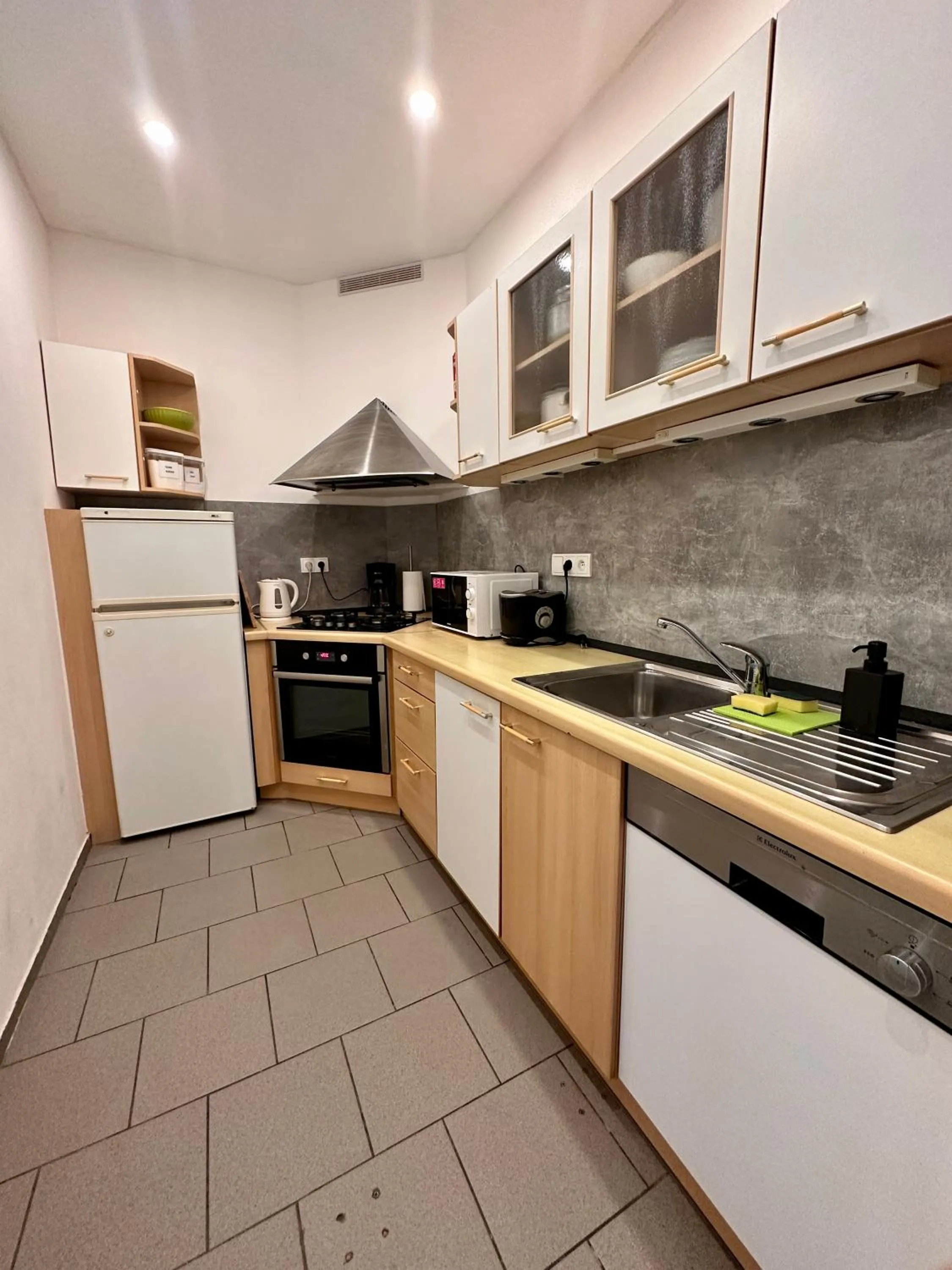 Communal kitchen in Pension SKLEP