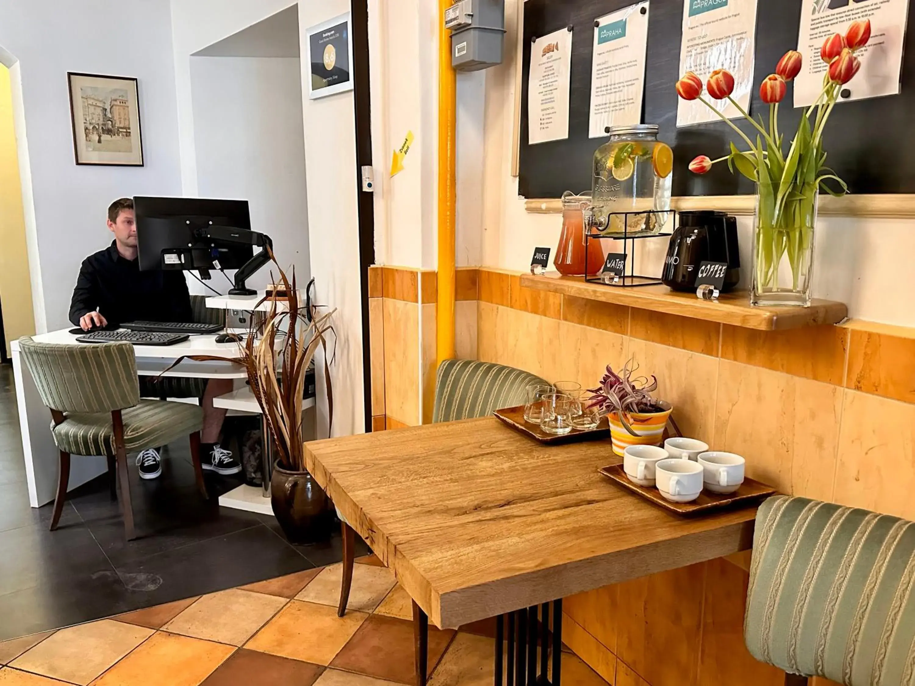 Lobby or reception in Pension SKLEP Lobby or reception in Pension SKLEP