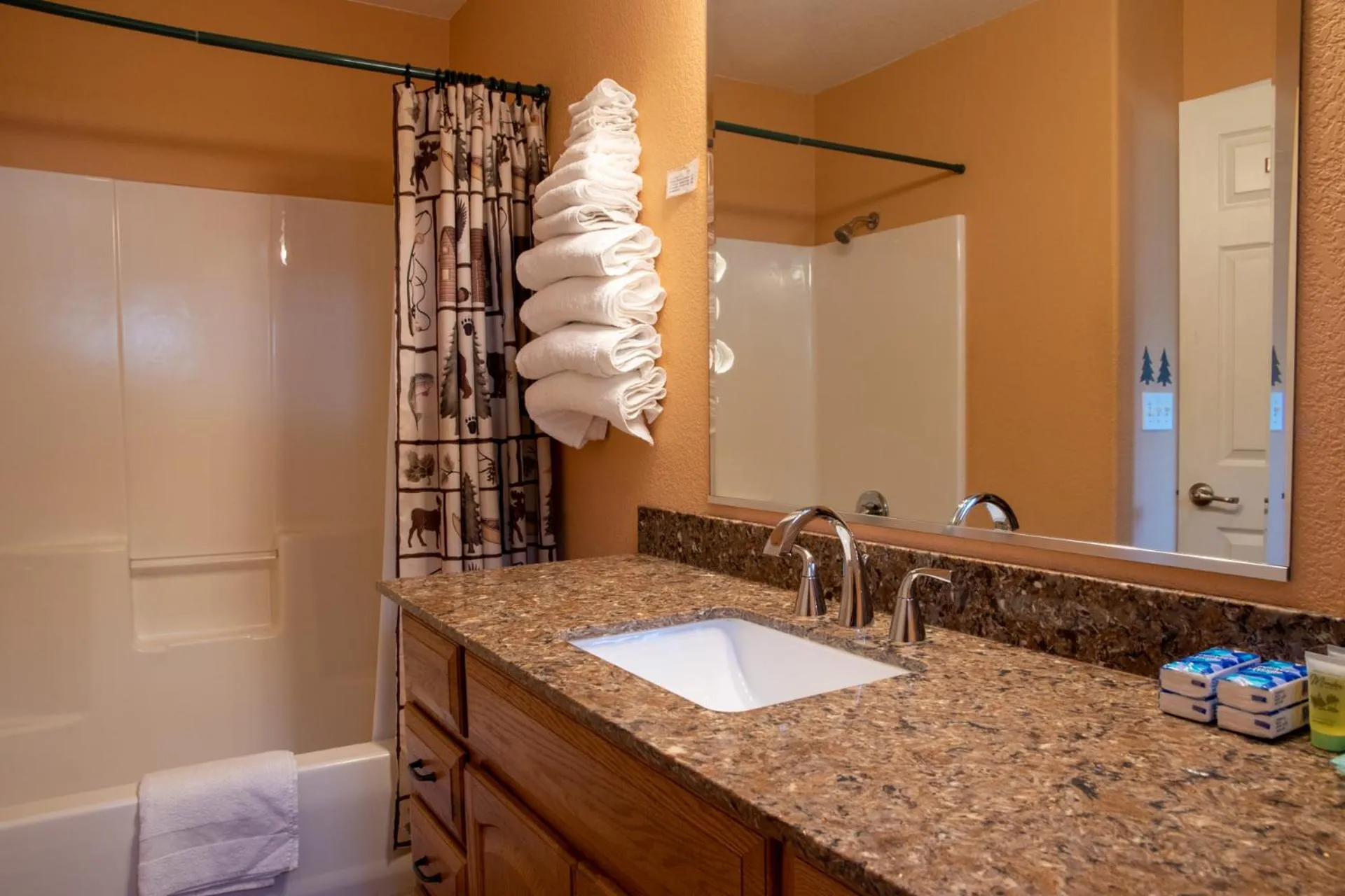 Shower in Little Valley Inn