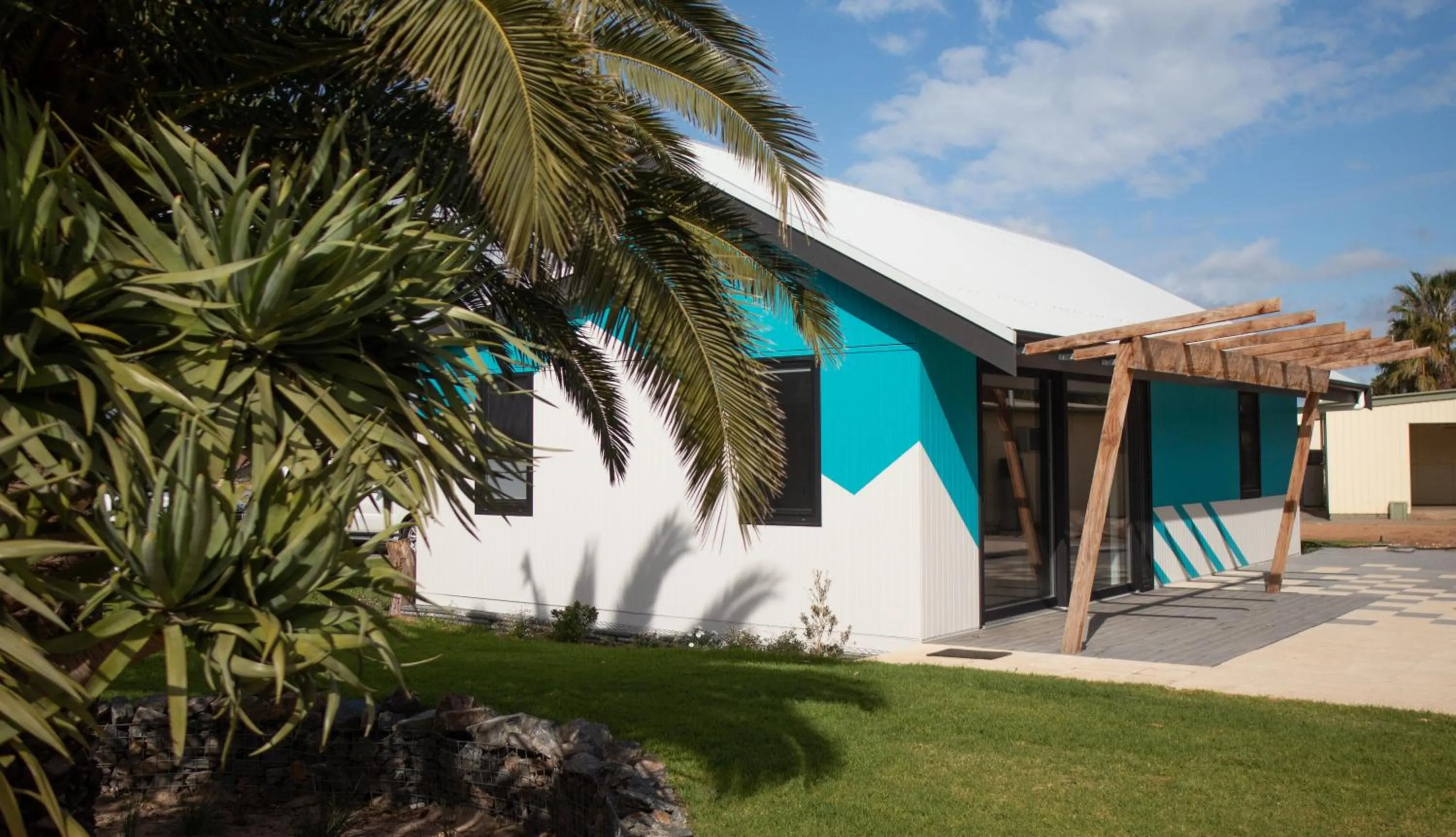 Garden view in Modra's Apartments