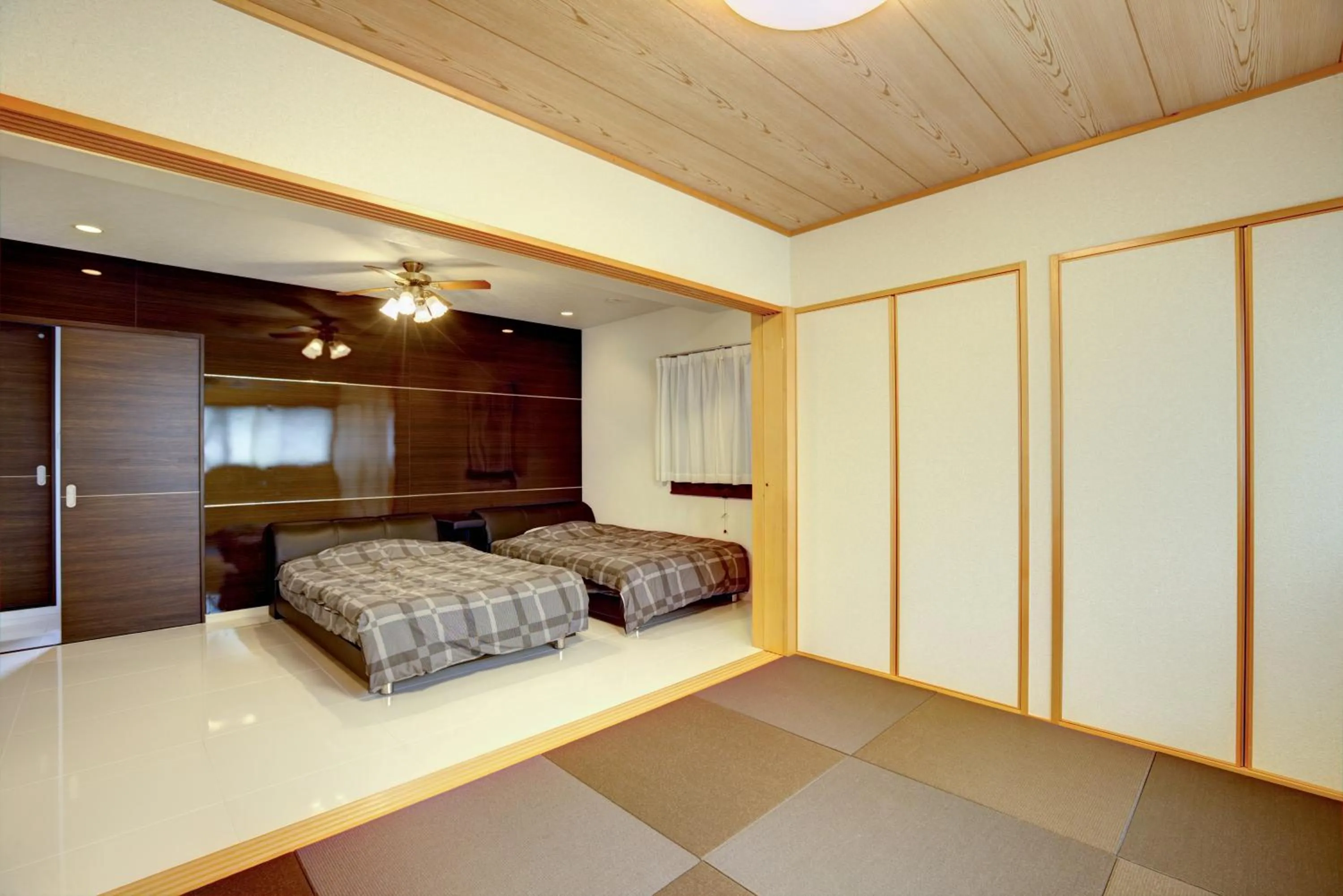 Bed in Terrace Resort Ginowan