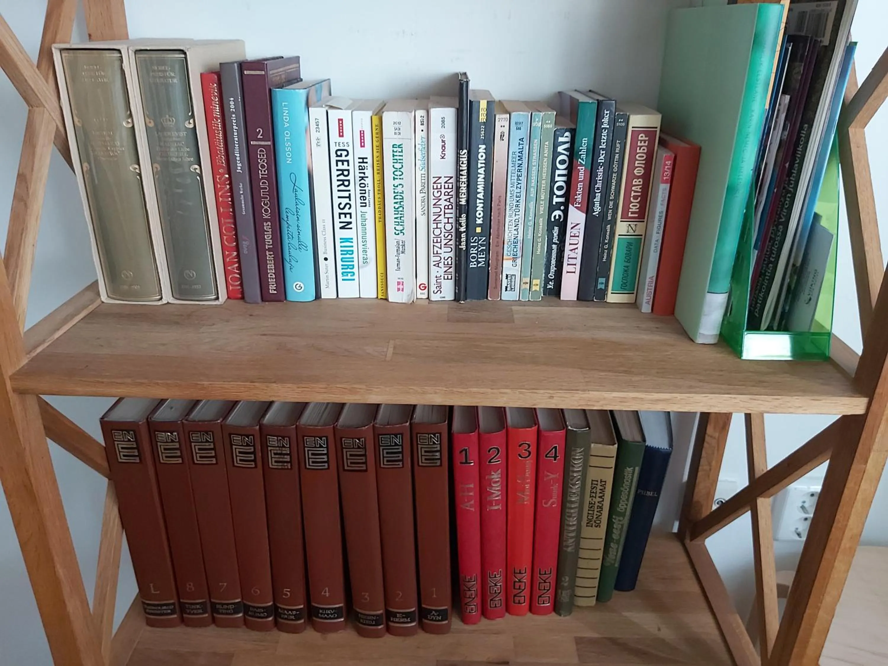 Library in Nikolai 9 City Centre Apartment