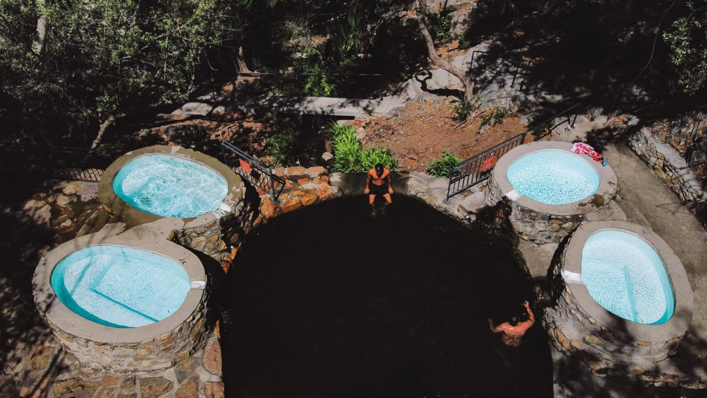 Hot Spring Bath in The Baths Natural Hot Springs