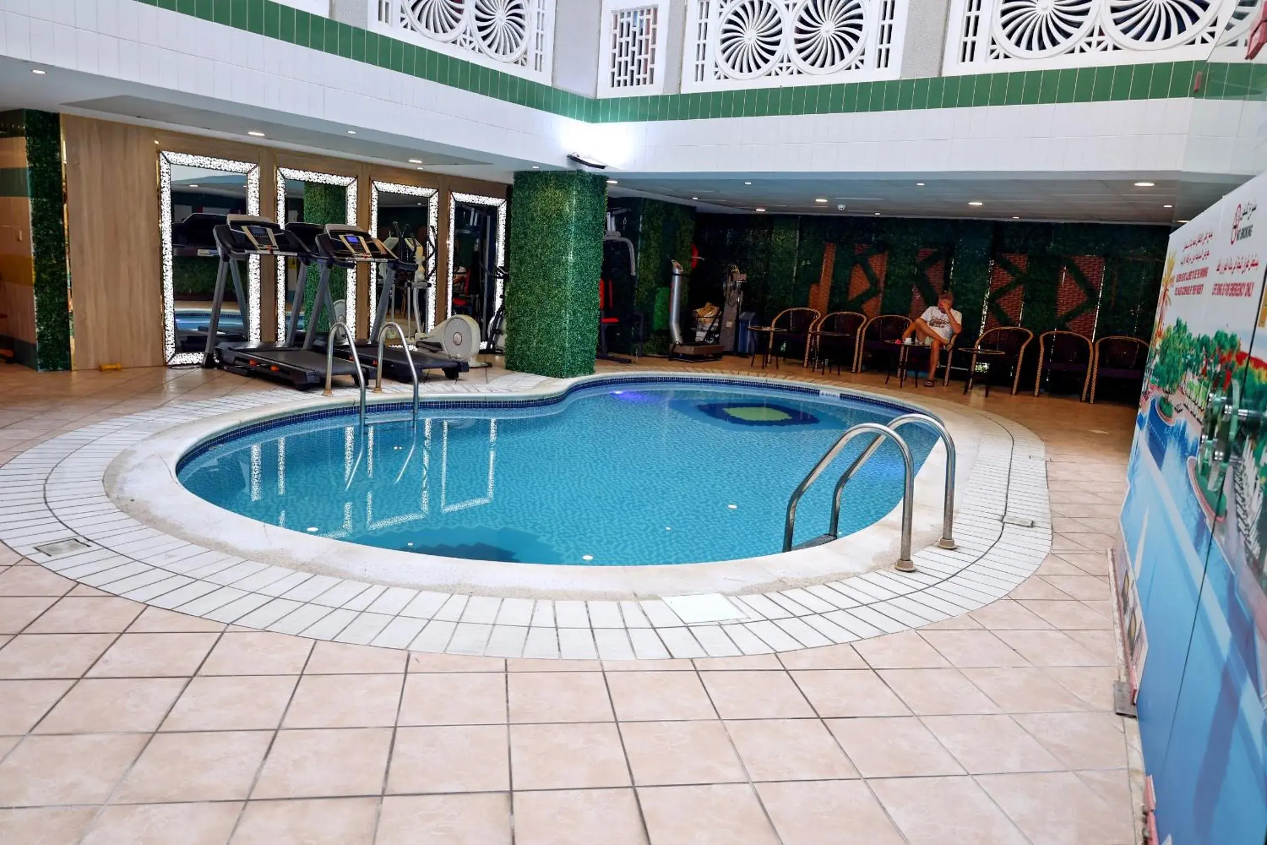 Pool view in Queens Hotel Next Sabkha Bus Station Pool view in Queens Hotel Next Sabkha Bus Station