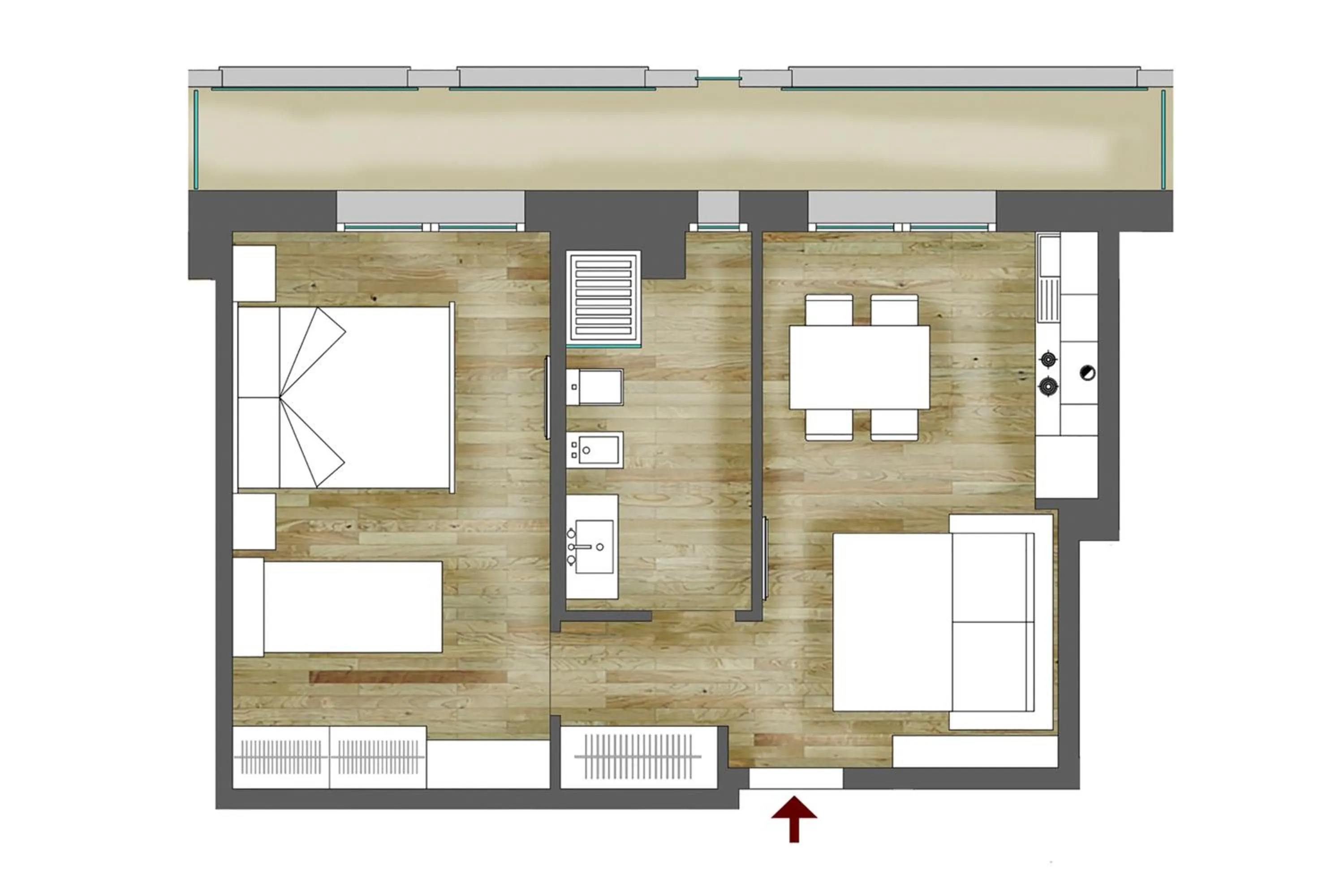 Shower in Residence Armony