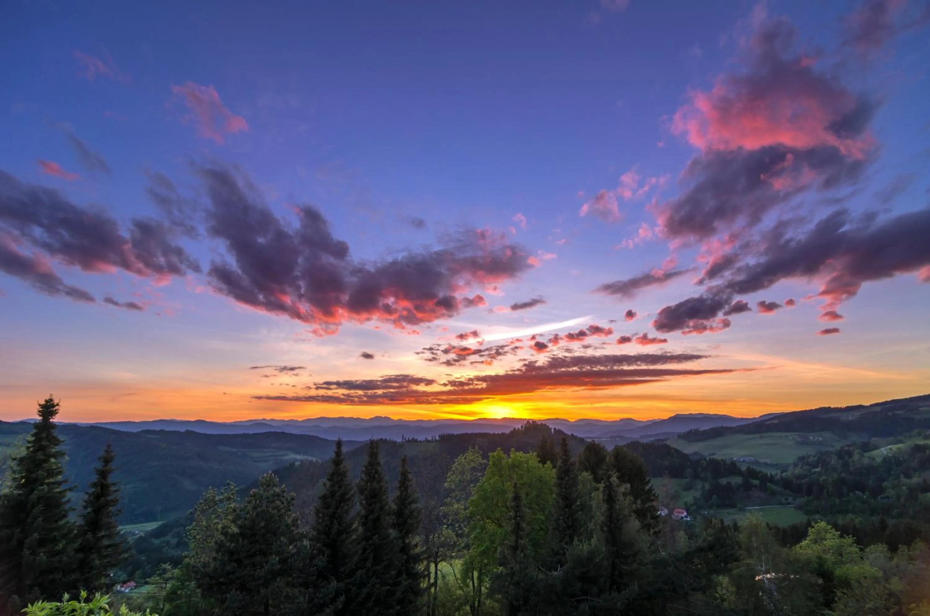 Natural landscape in Biolandhaus Arche