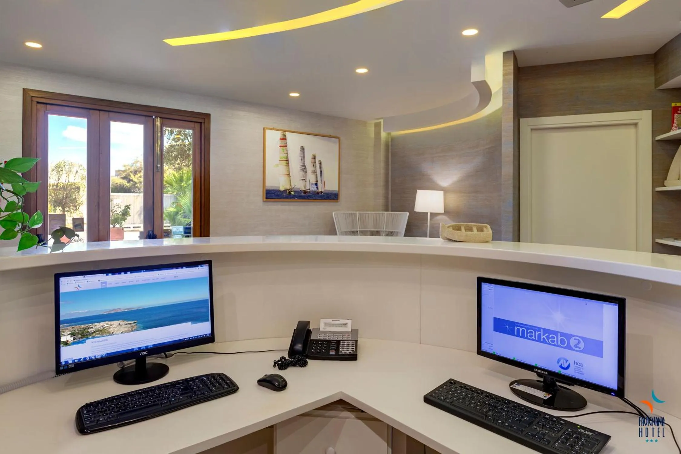 Lobby or reception in FAVIGNANA HOTEL Concept Holiday