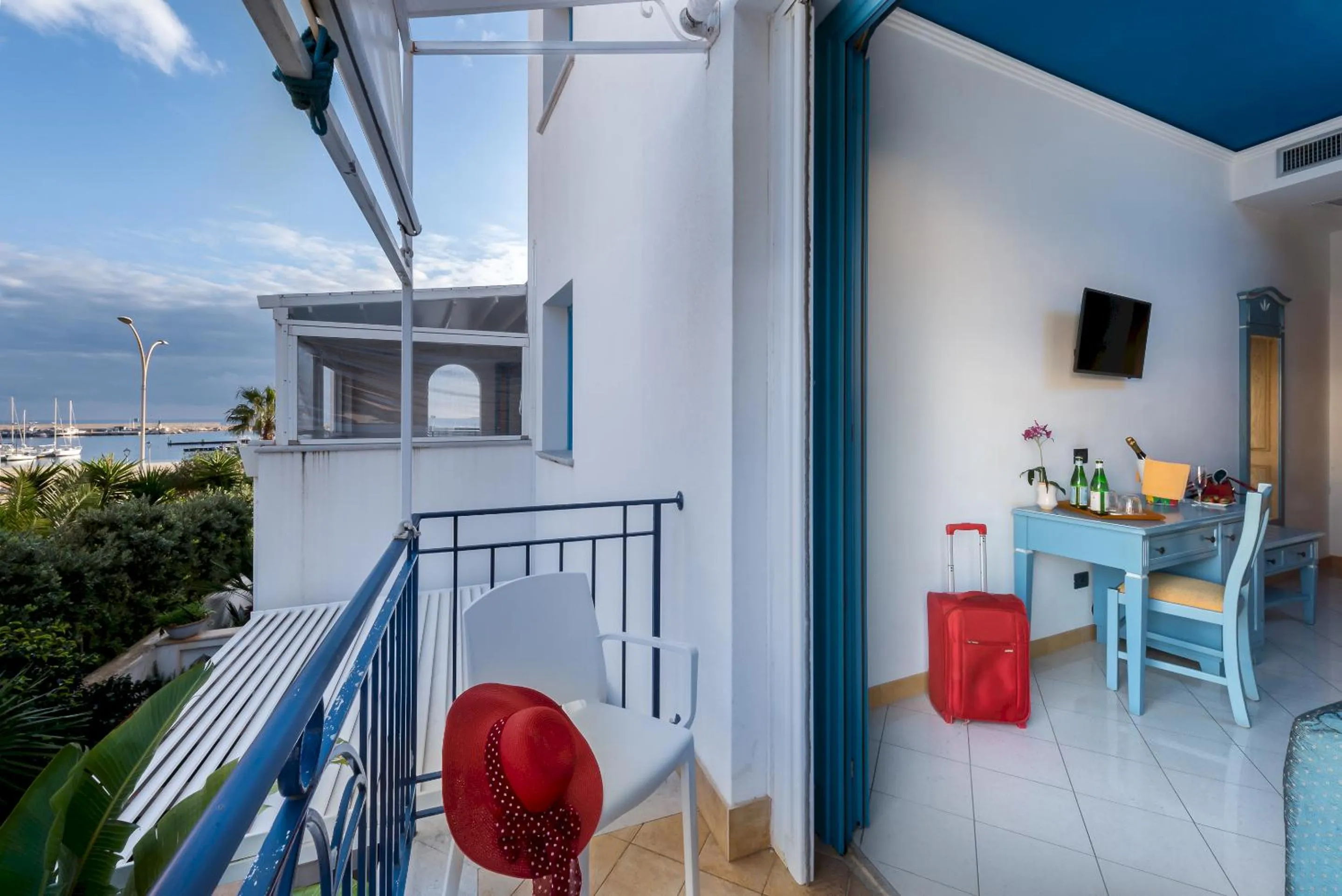 Balcony/Terrace in Hotel Ristorante Mediterraneo Faro