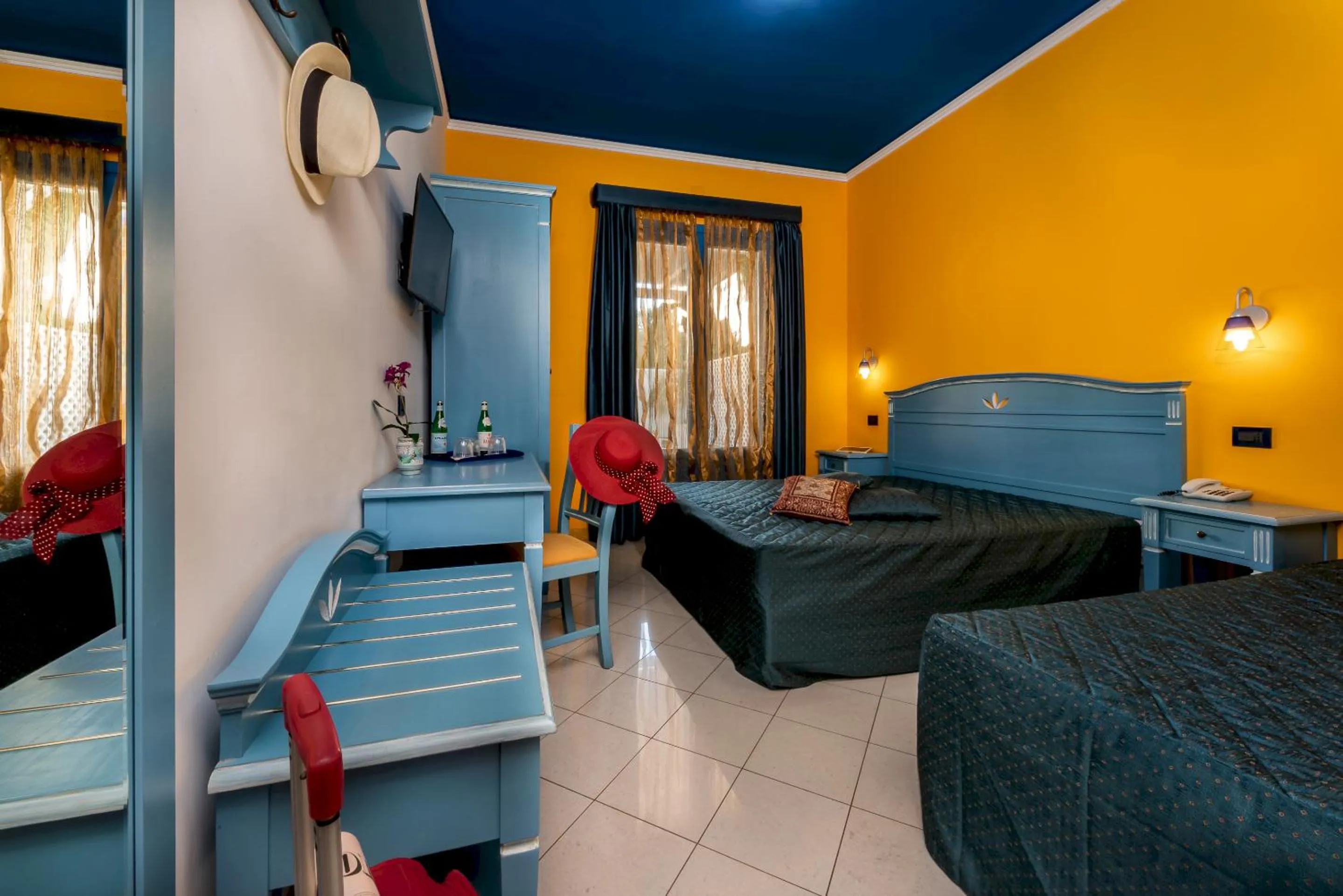 Bed in Hotel Ristorante Mediterraneo Faro