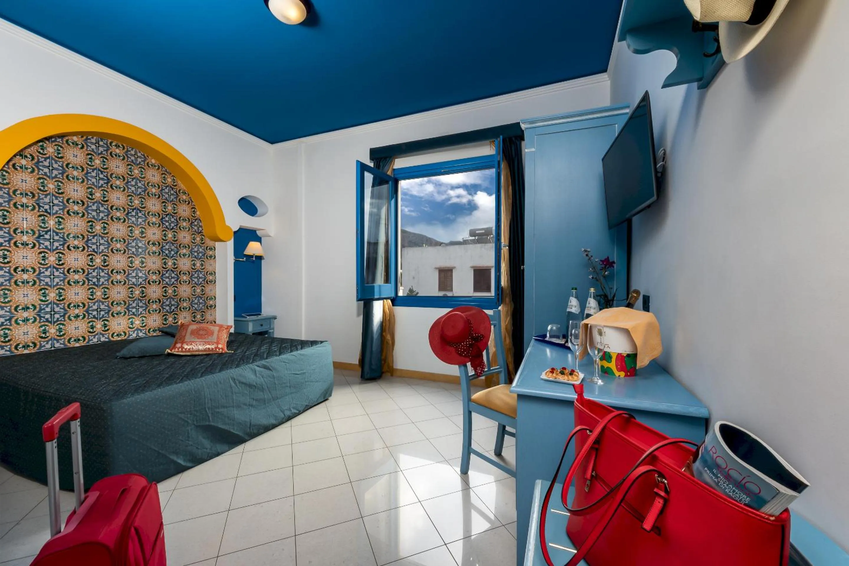 Bed in Hotel Ristorante Mediterraneo Faro