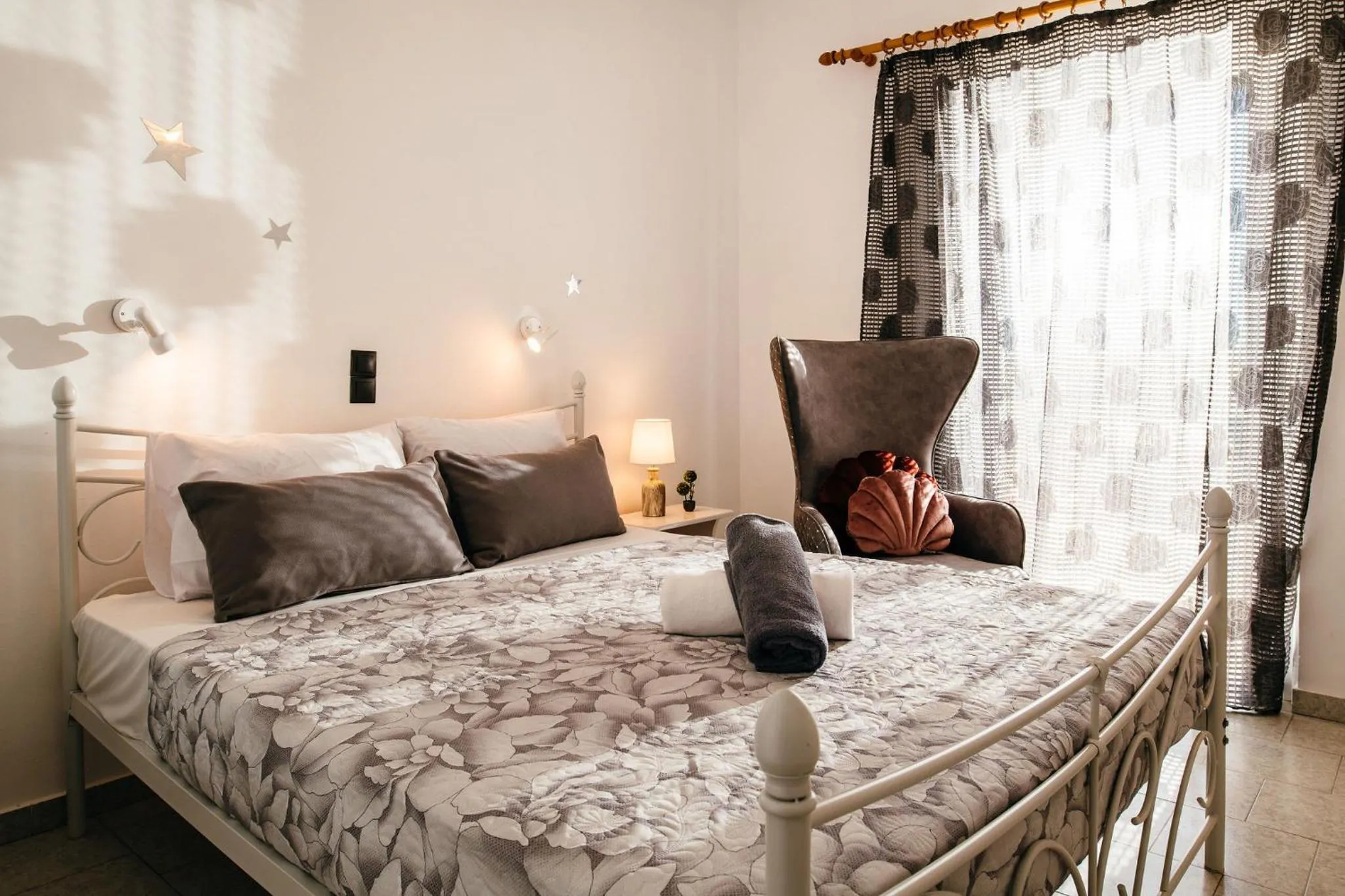 Bed in Villa Corali Apartments Sea Breath & Pool