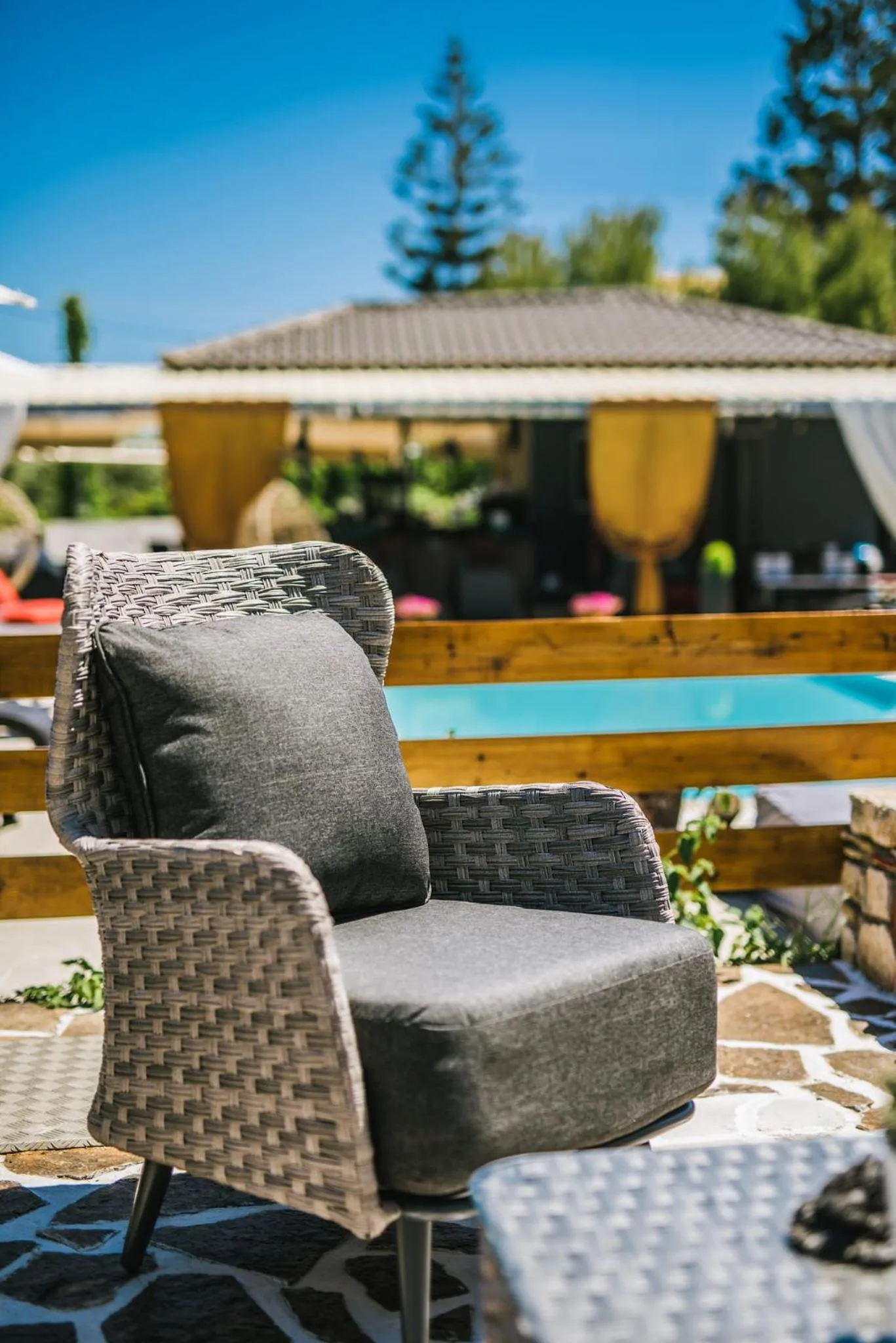 Patio in Villa Corali Apartments Sea Breath & Pool