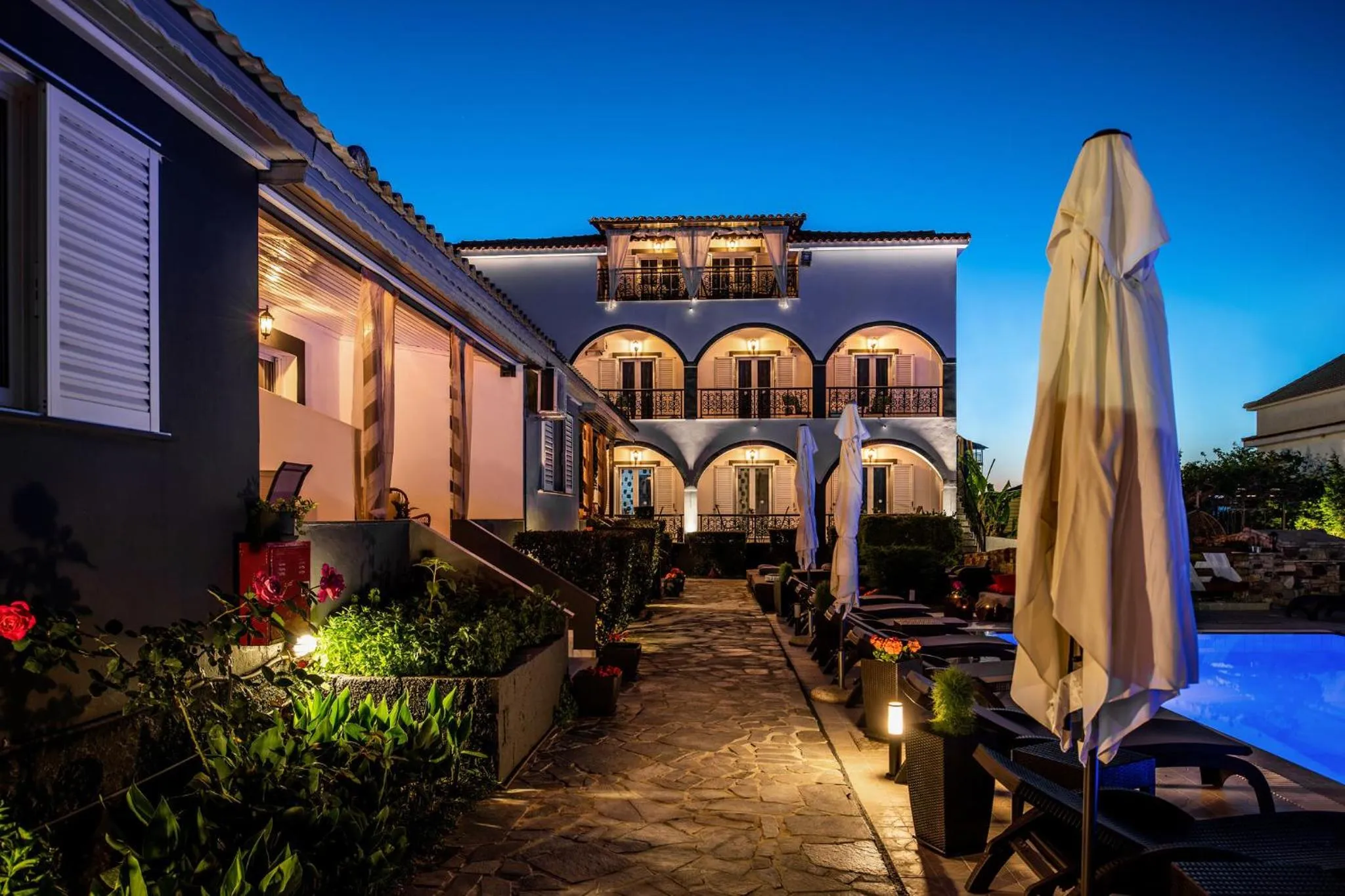 Property building in Villa Corali Apartments Sea Breath & Pool